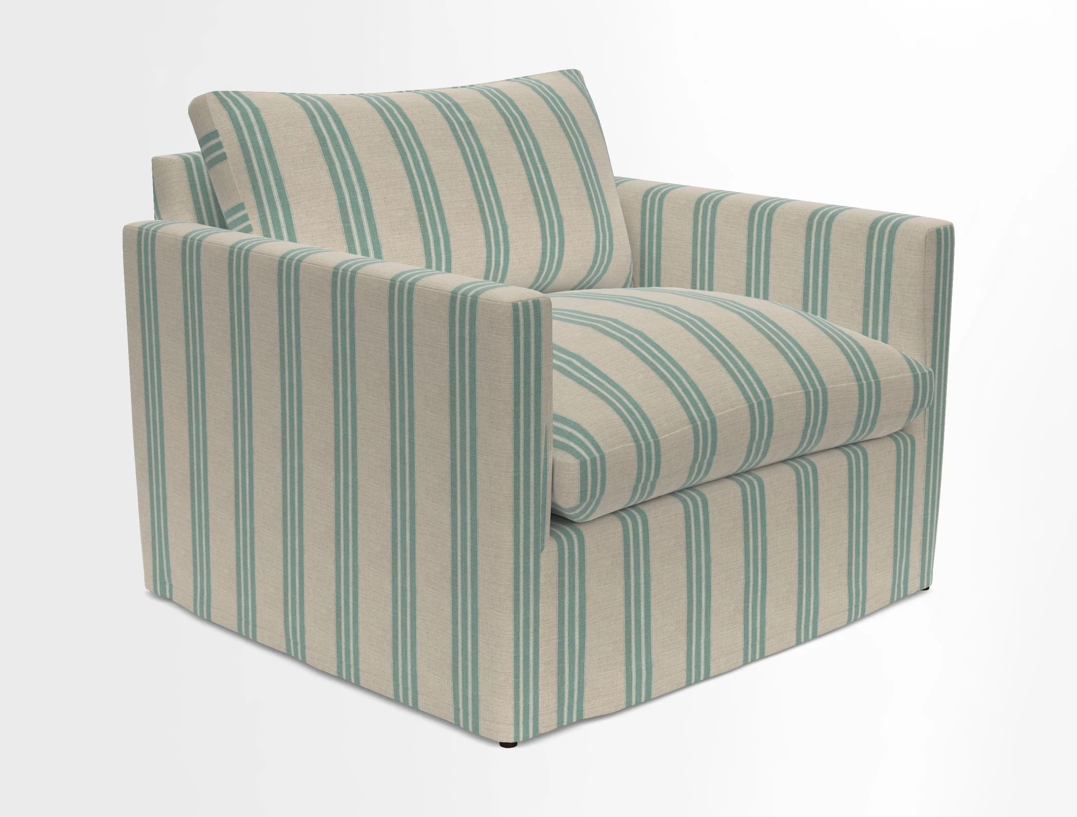 Heyshott Snuggler in Two Tone Plain Biscuit. Loose cover option available