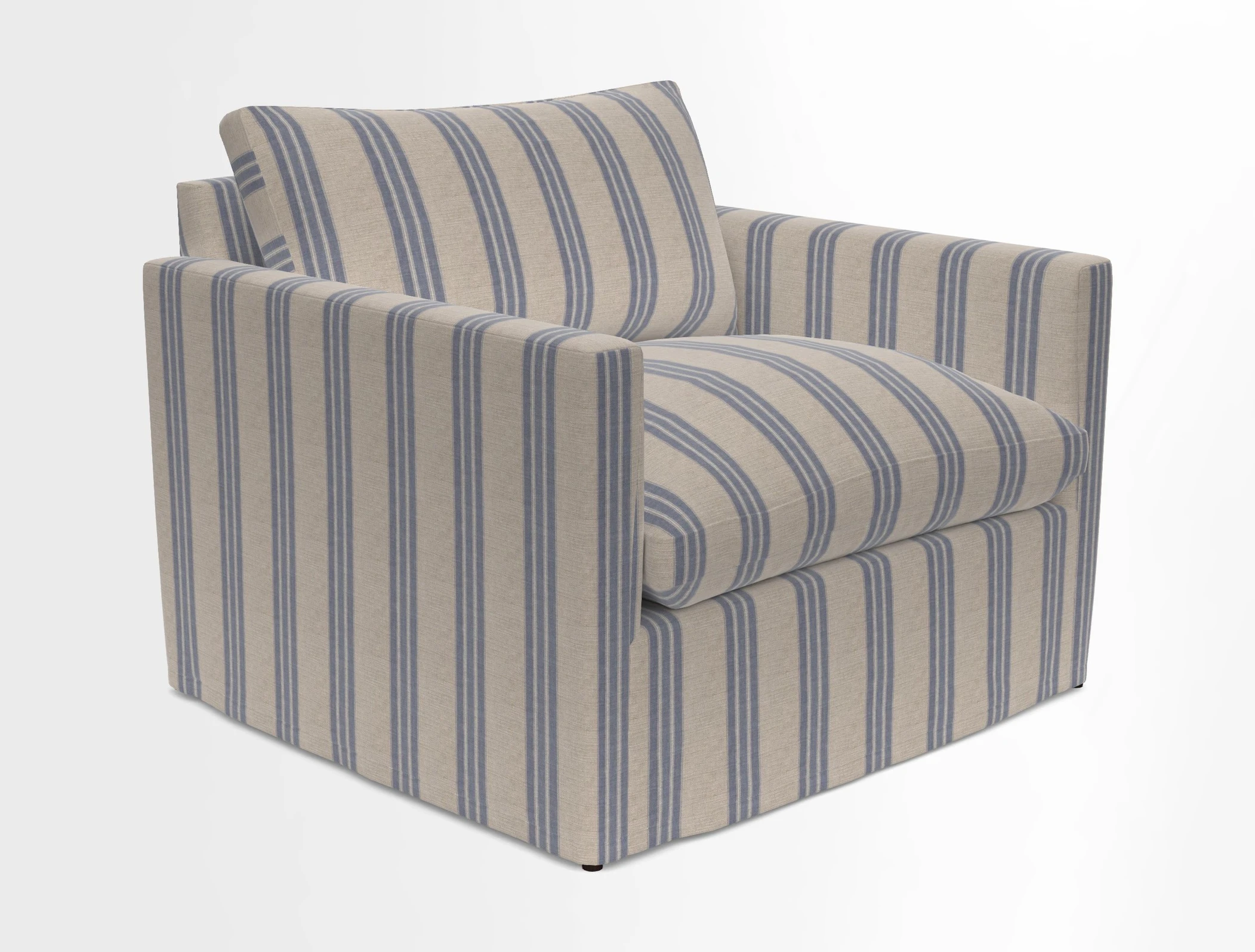 Heyshott Snuggler in Two Tone Plain Biscuit. Loose cover option available