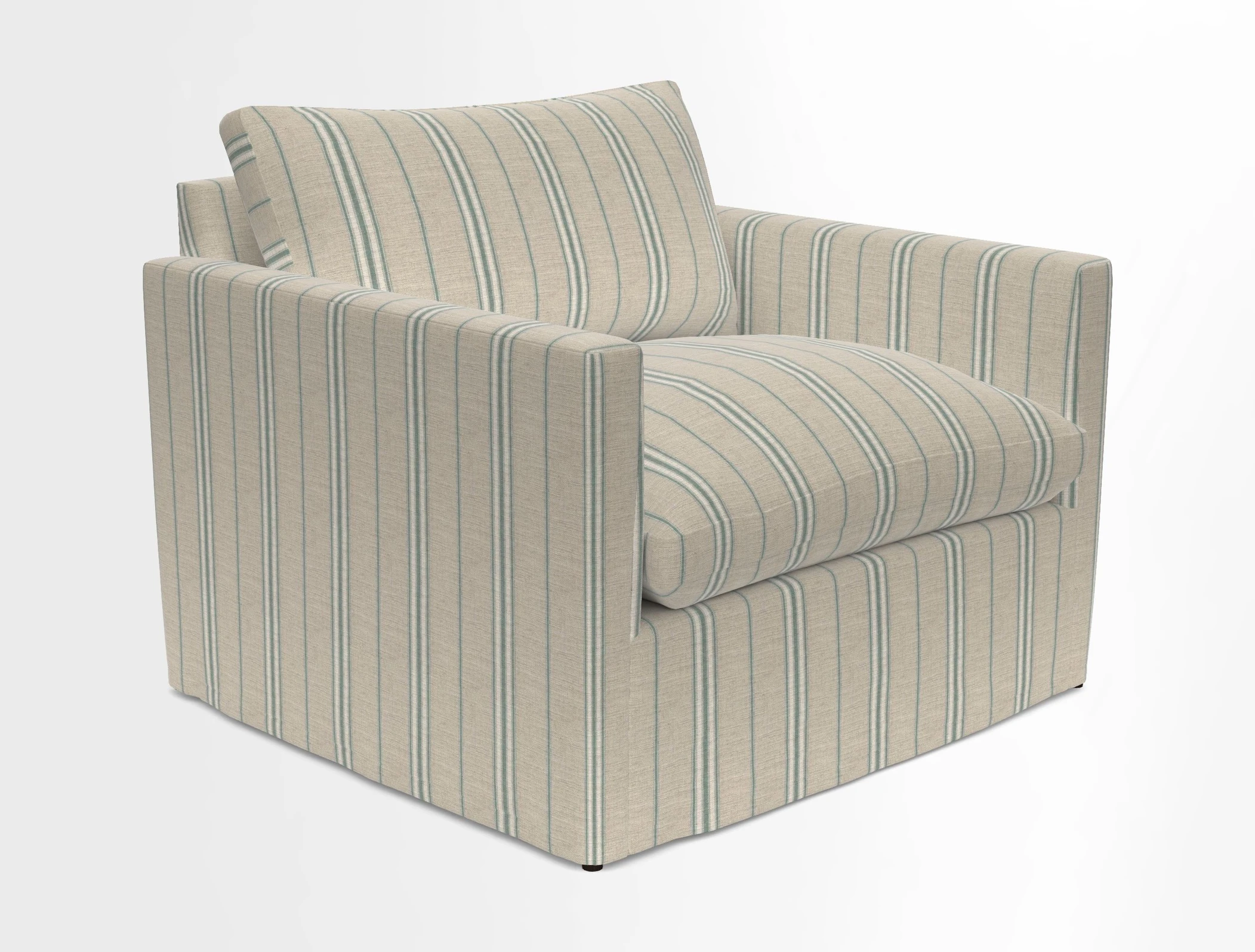Heyshott Snuggler in Two Tone Plain Biscuit. Loose cover option available