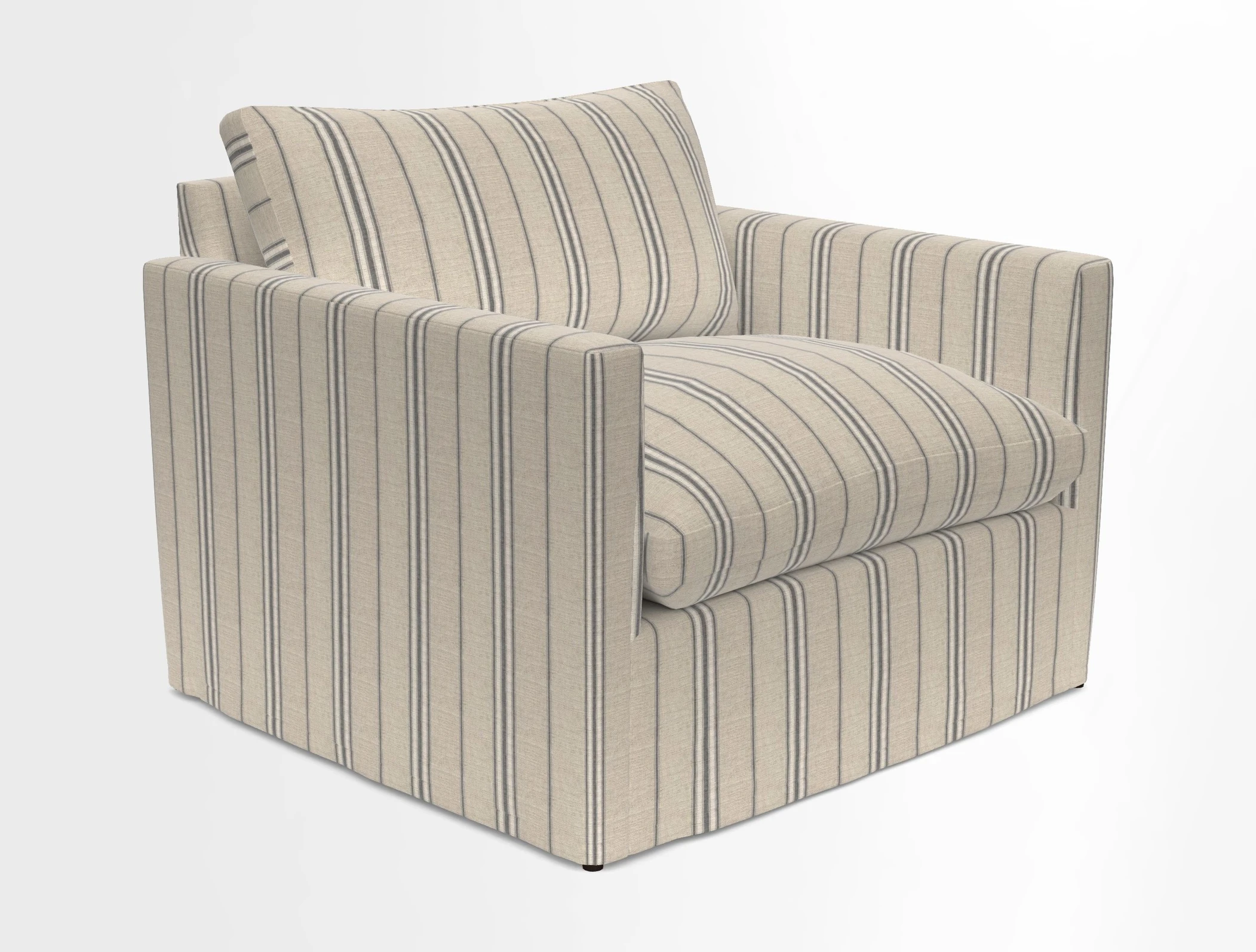 Heyshott Snuggler in Two Tone Plain Biscuit. Loose cover option available