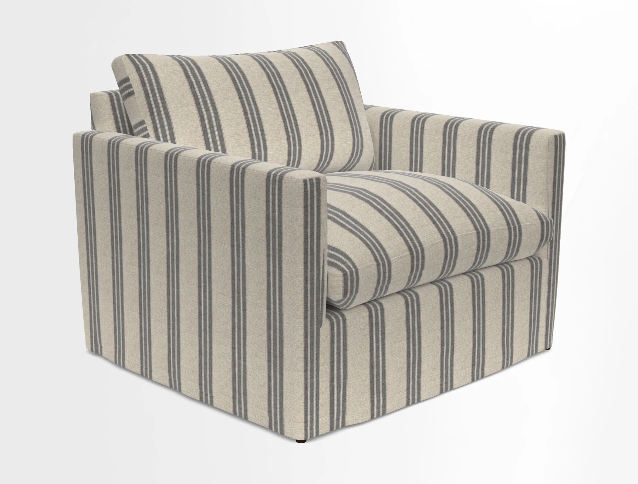 Heyshott Snuggler in Two Tone Plain Biscuit. Loose cover option available