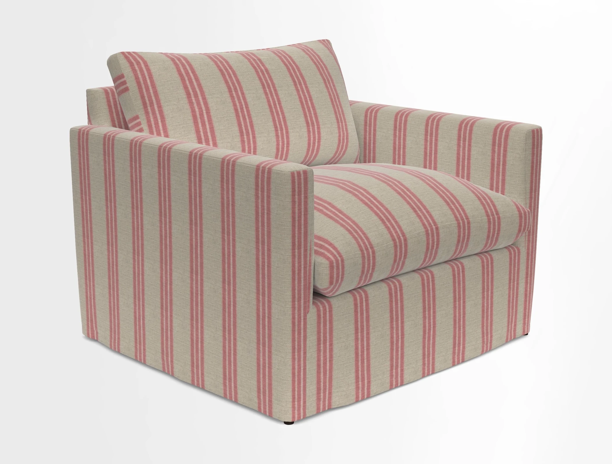 Heyshott Snuggler in Two Tone Plain Biscuit. Loose cover option available