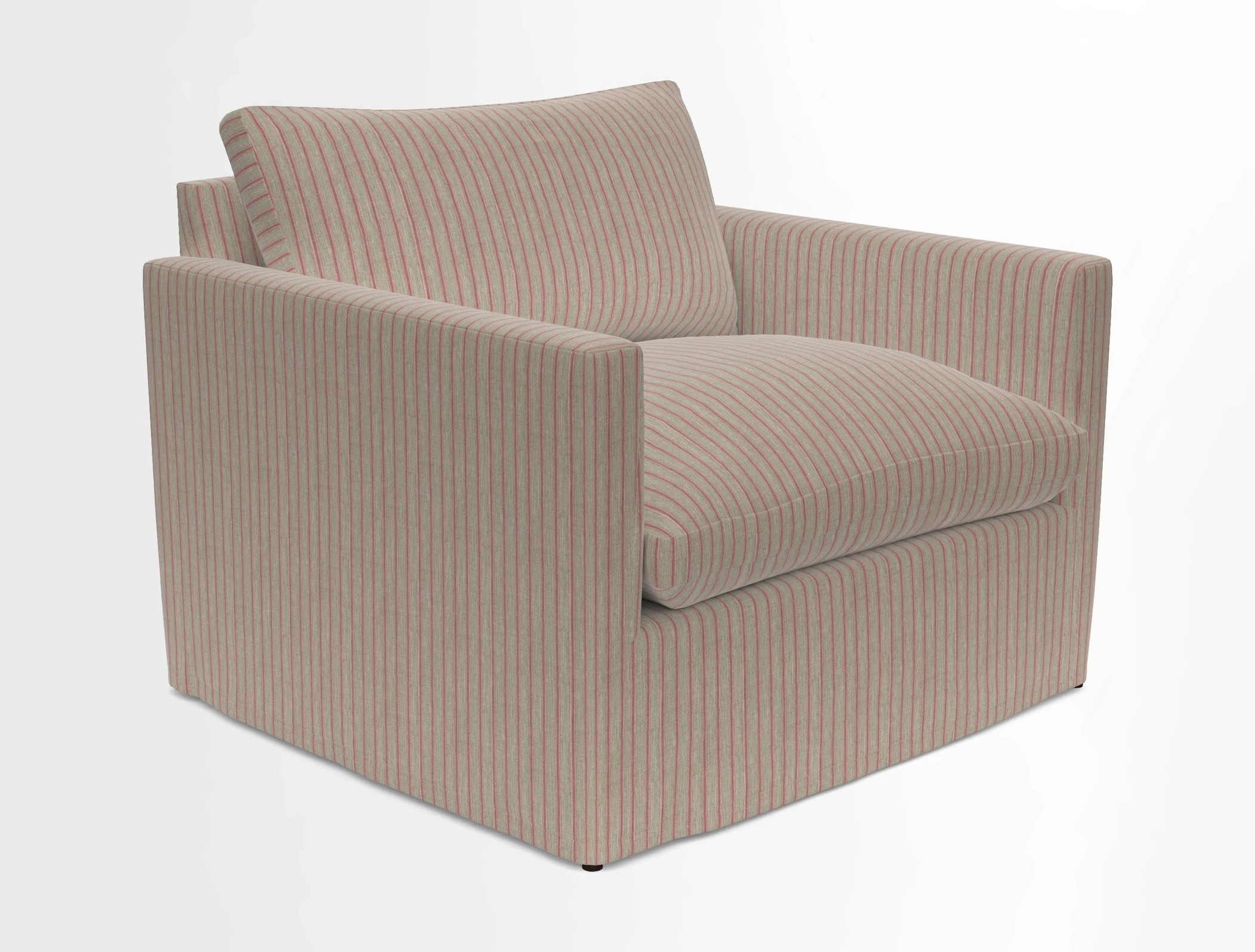 Heyshott Snuggler in Two Tone Plain Biscuit. Loose cover option available