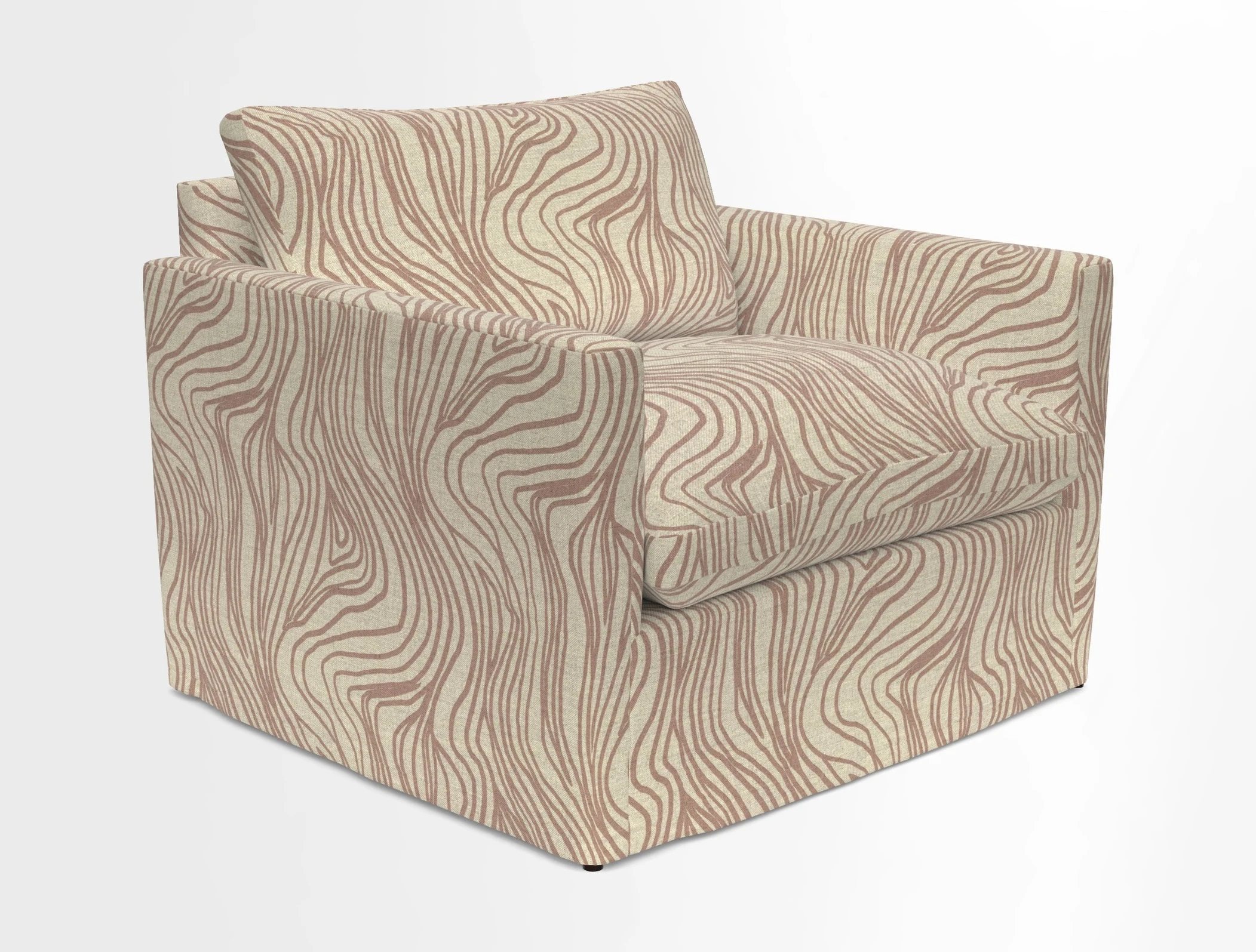 Heyshott Snuggler in Two Tone Plain Biscuit. Loose cover option available