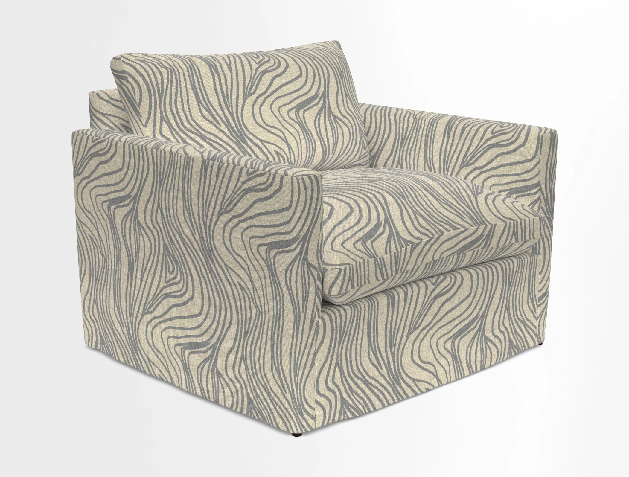 Heyshott Snuggler in Two Tone Plain Biscuit. Loose cover option available