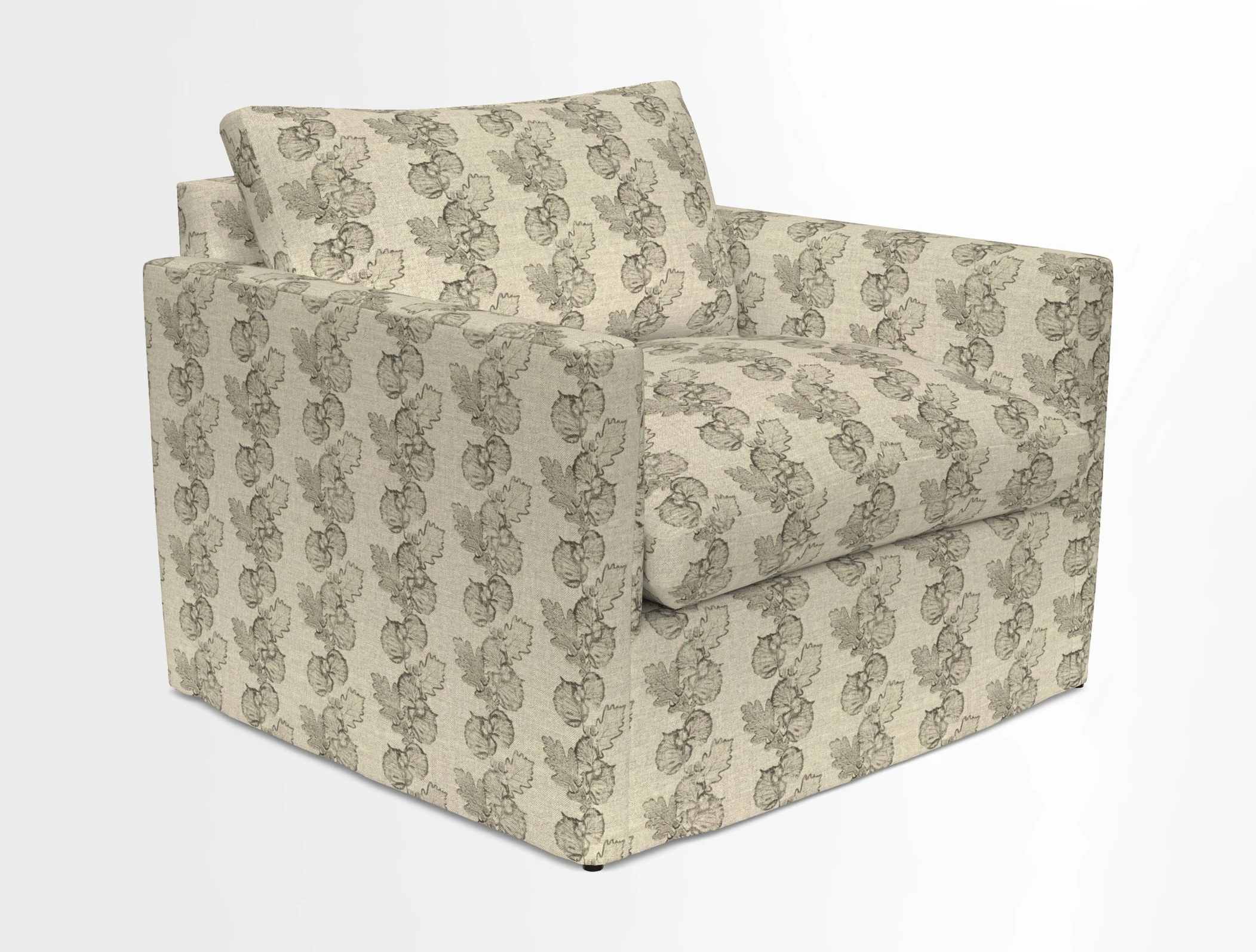 Heyshott Snuggler in Two Tone Plain Biscuit. Loose cover option available
