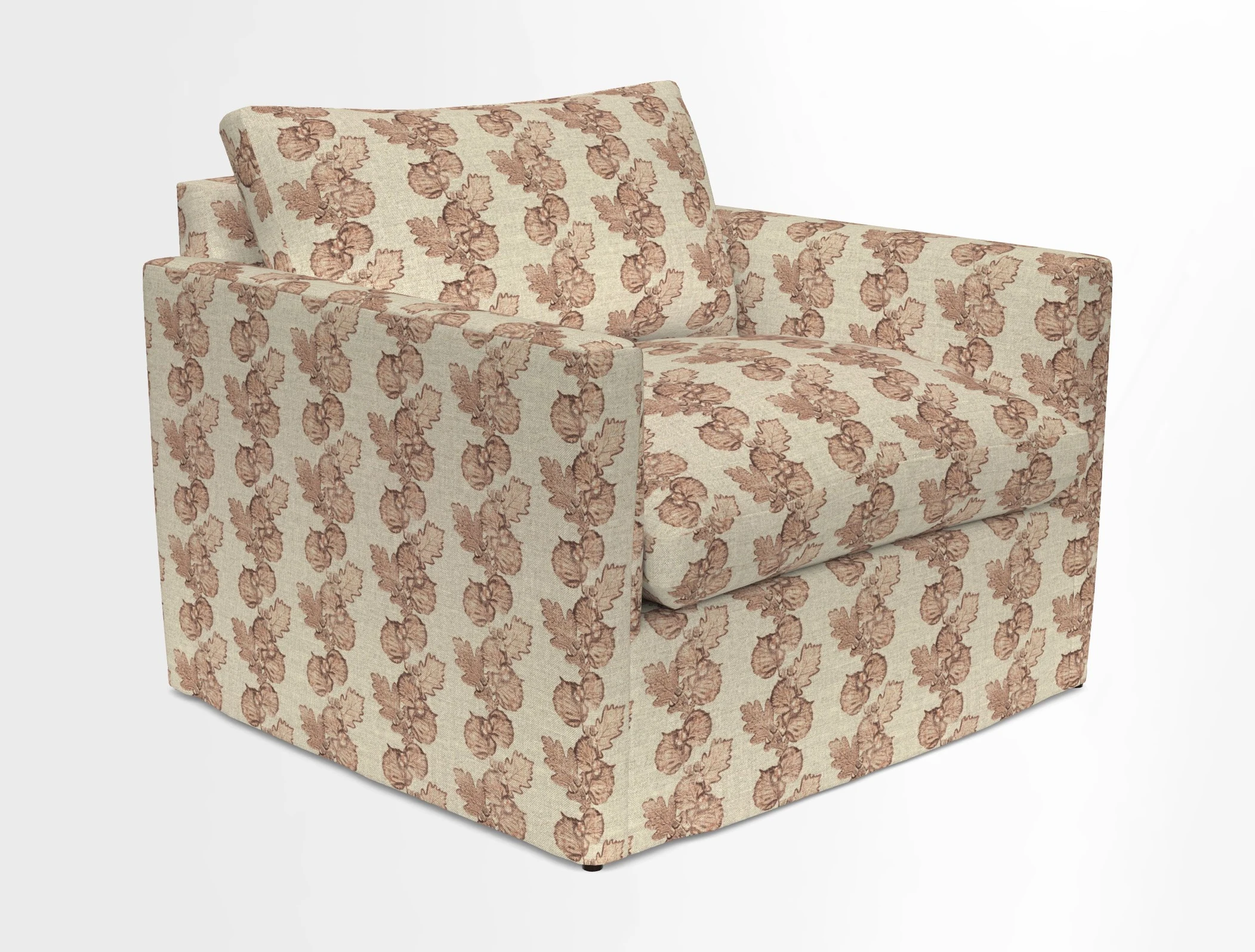 Heyshott Snuggler in Two Tone Plain Biscuit. Loose cover option available