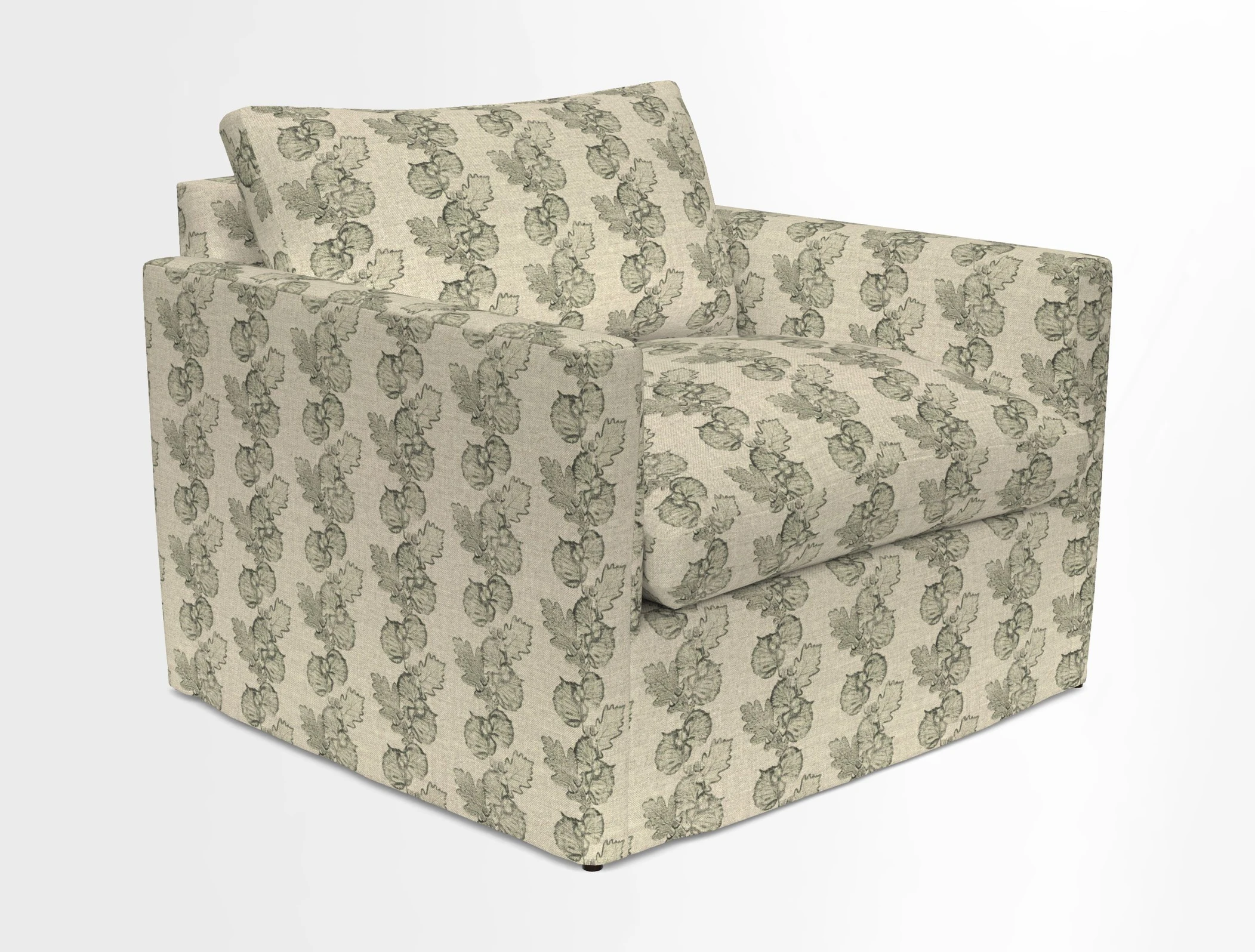 Heyshott Snuggler in Two Tone Plain Biscuit. Loose cover option available