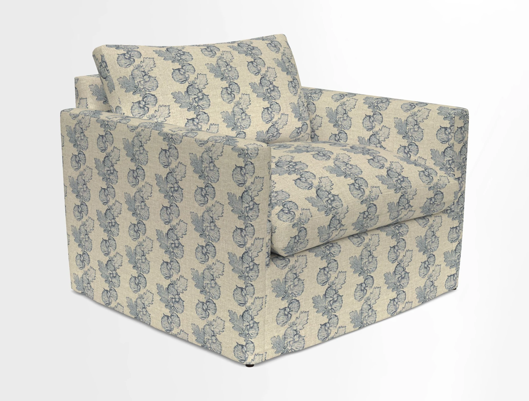 Heyshott Snuggler in Two Tone Plain Biscuit. Loose cover option available