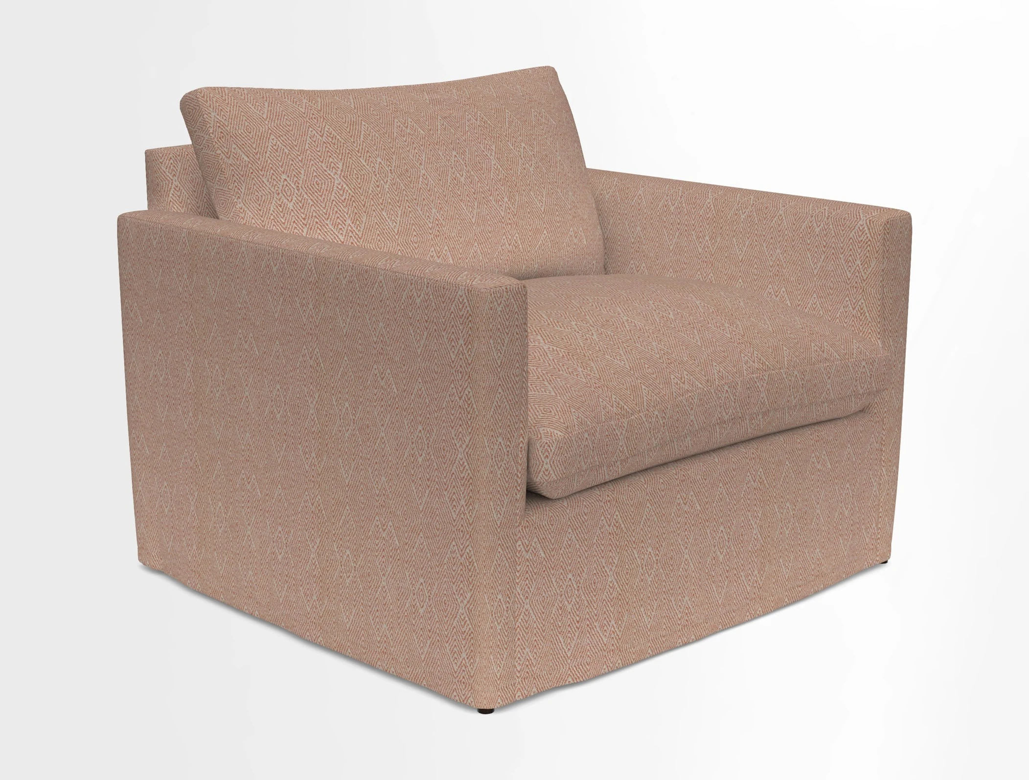 Heyshott Snuggler in Two Tone Plain Biscuit. Loose cover option available