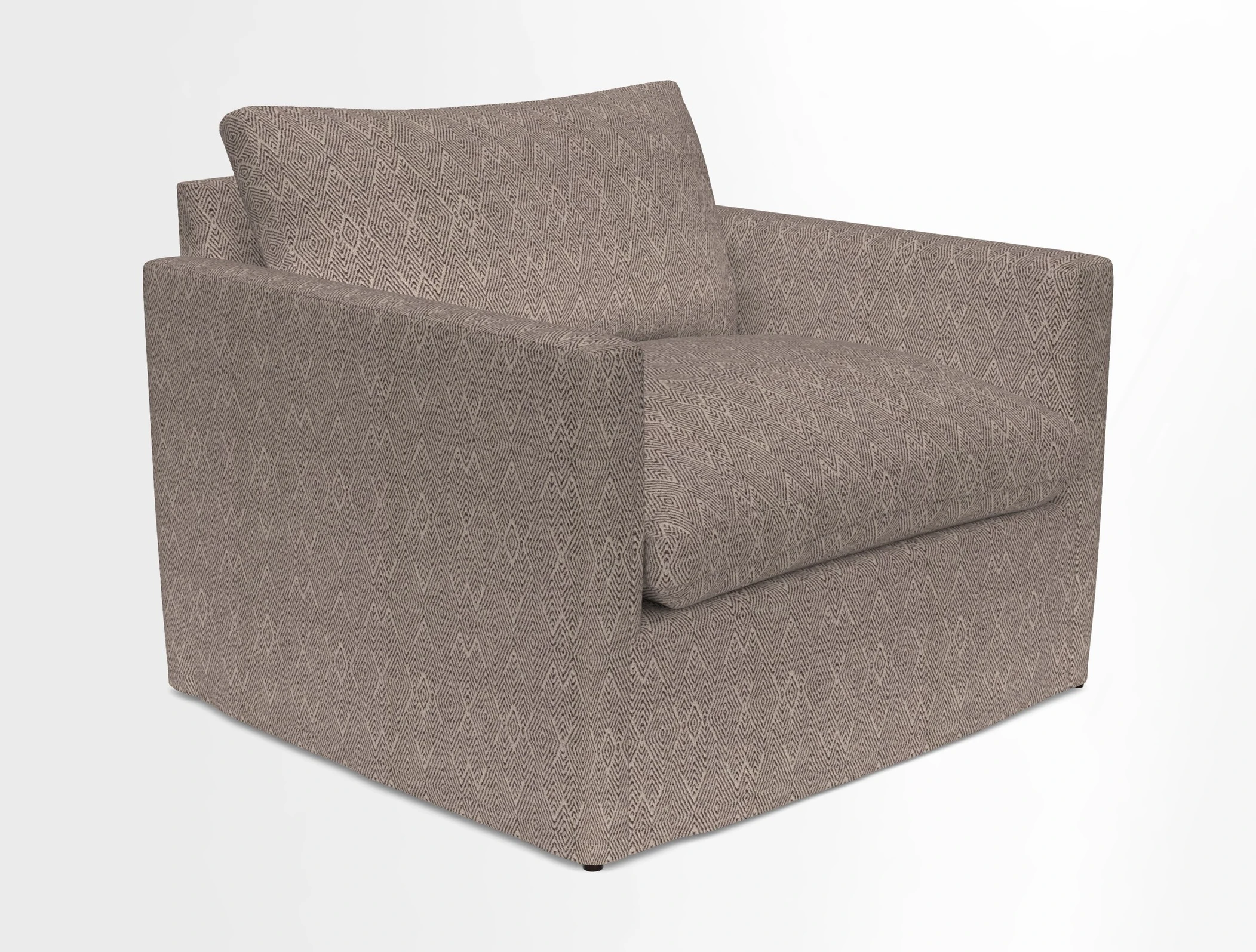 Heyshott Snuggler in Two Tone Plain Biscuit. Loose cover option available