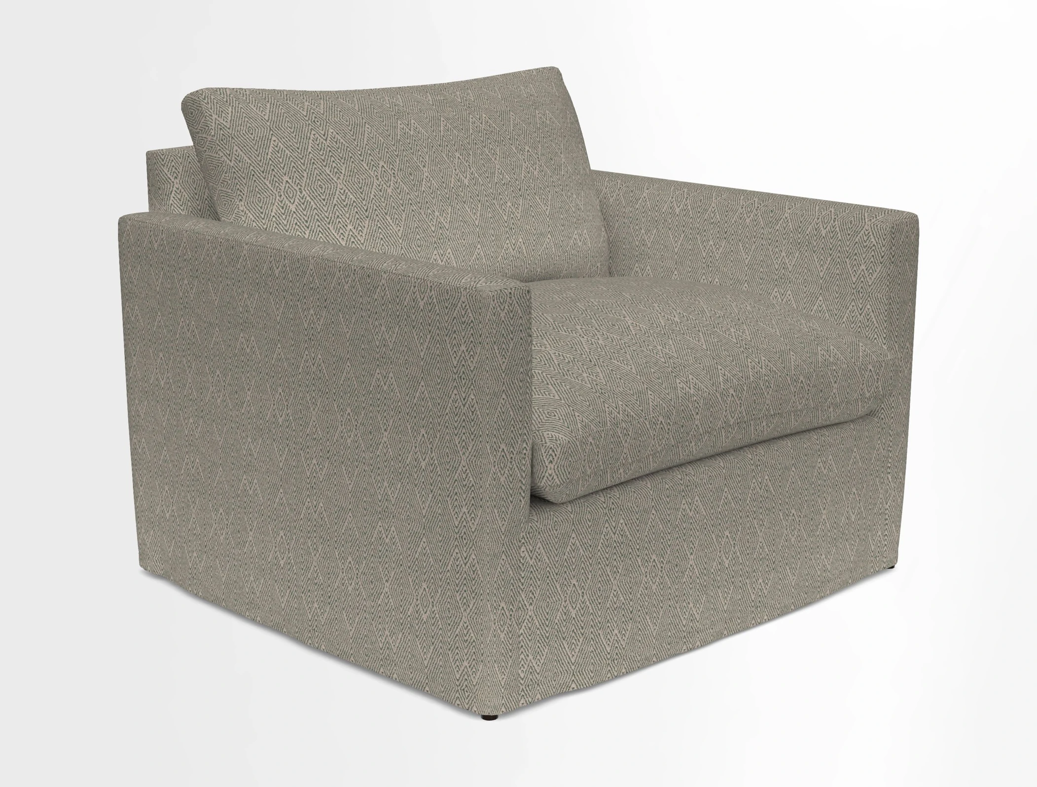 Heyshott Snuggler in Two Tone Plain Biscuit. Loose cover option available