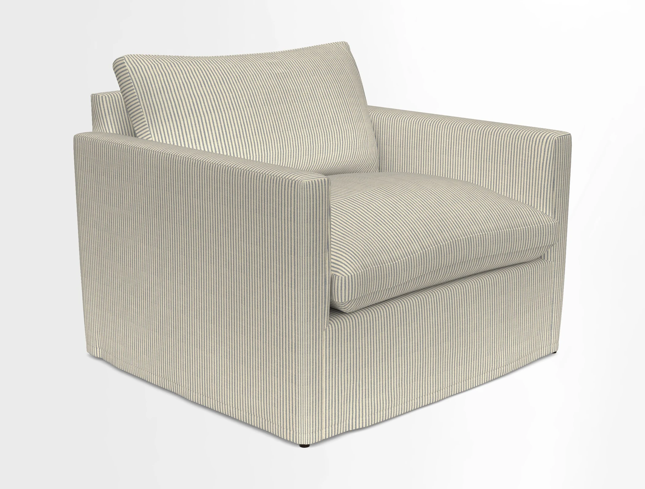 Heyshott Snuggler in Two Tone Plain Biscuit. Loose cover option available
