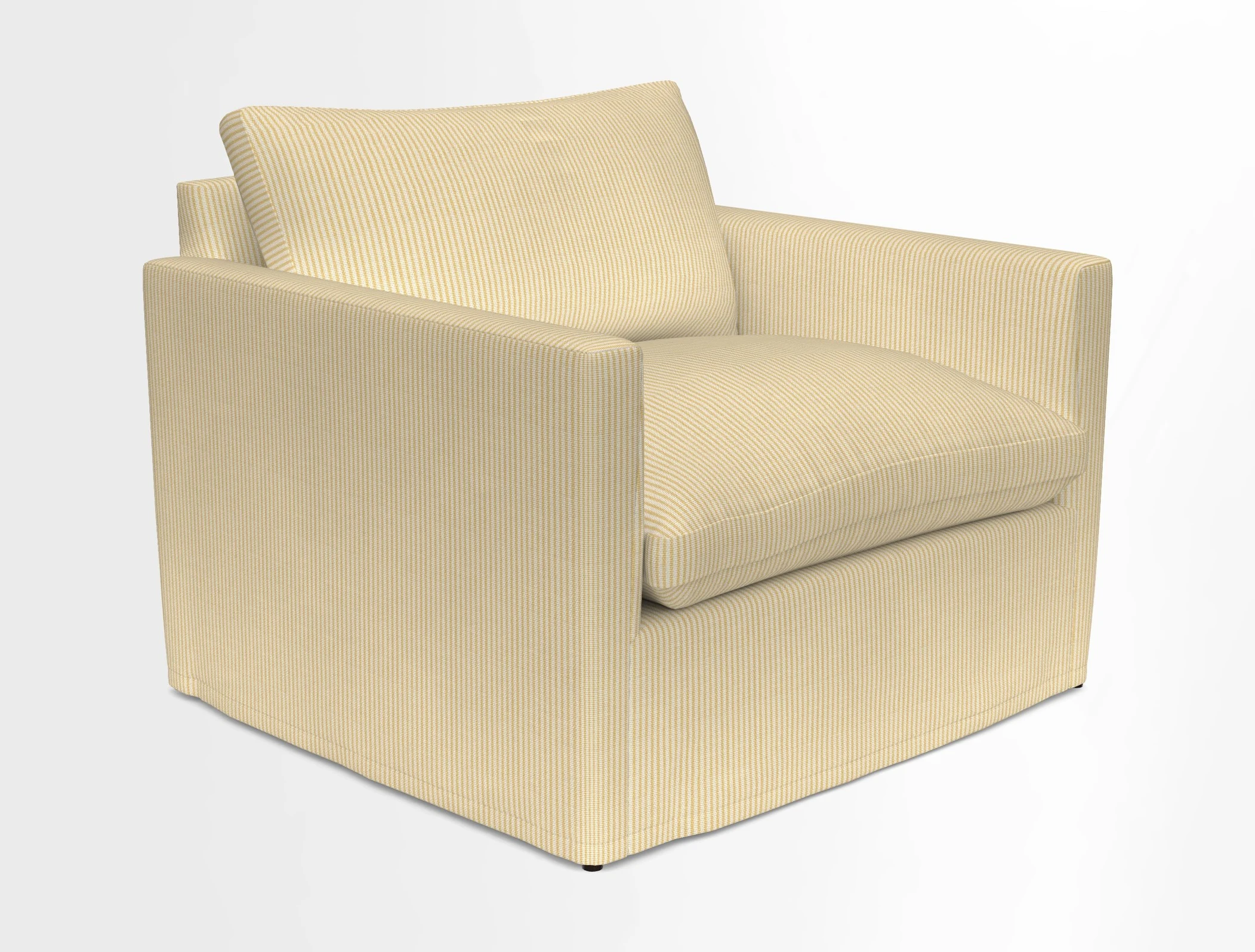 Heyshott Snuggler in Two Tone Plain Biscuit. Loose cover option available
