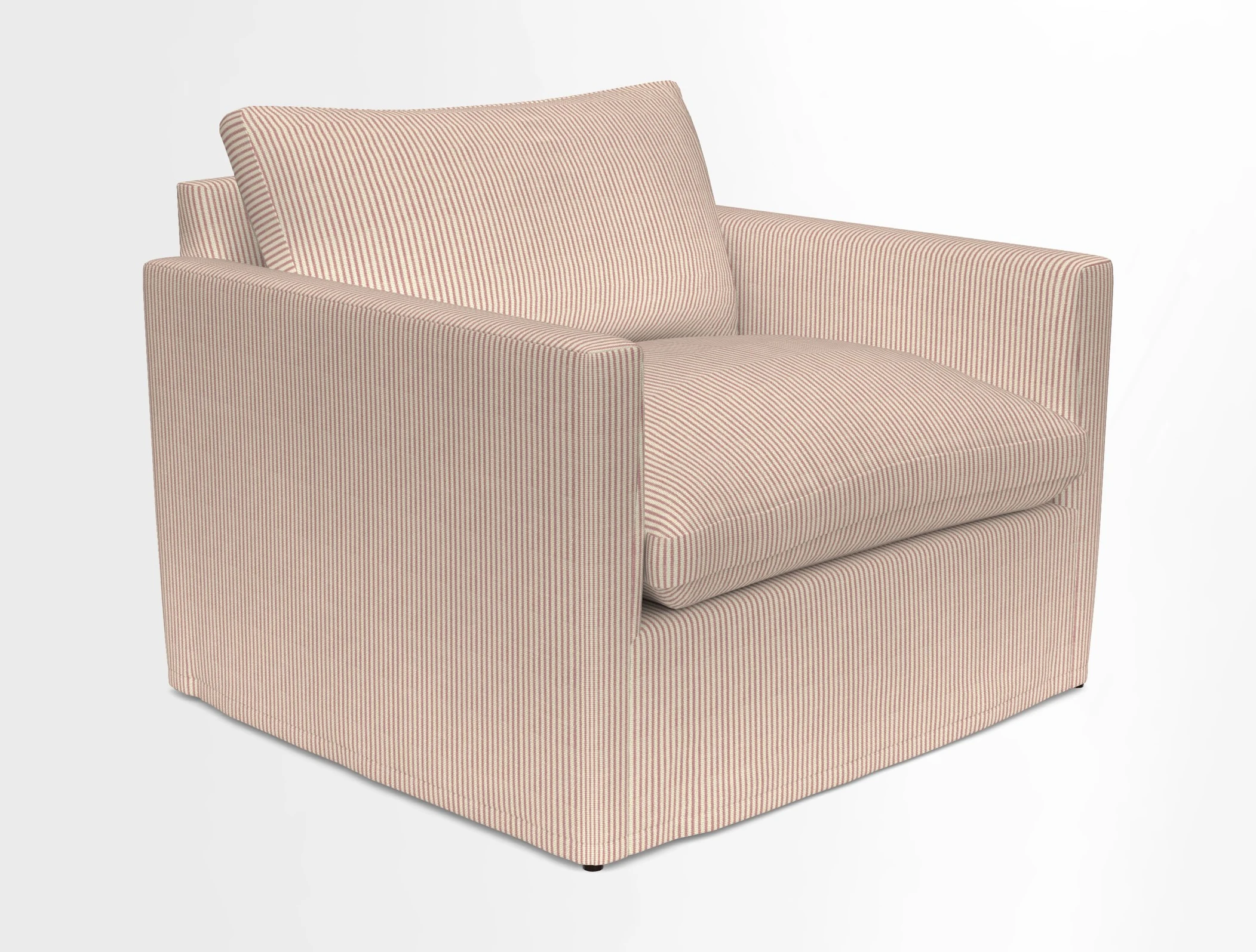 Heyshott Snuggler in Two Tone Plain Biscuit. Loose cover option available