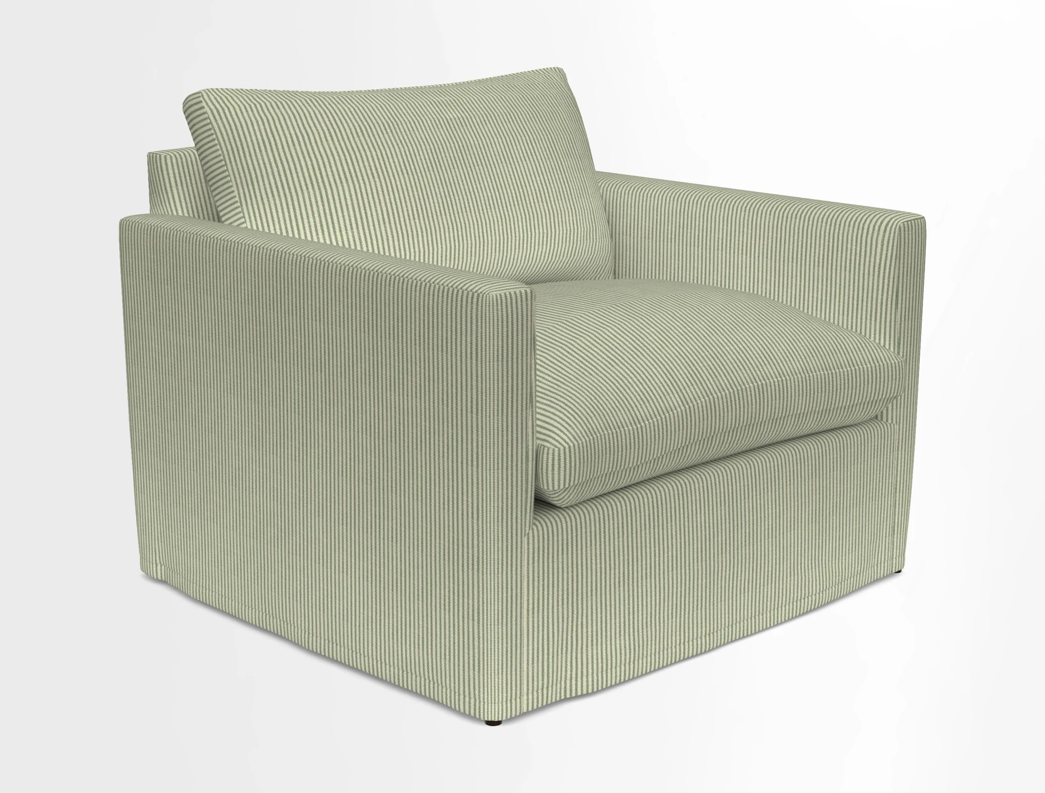 Heyshott Snuggler in Two Tone Plain Biscuit. Loose cover option available