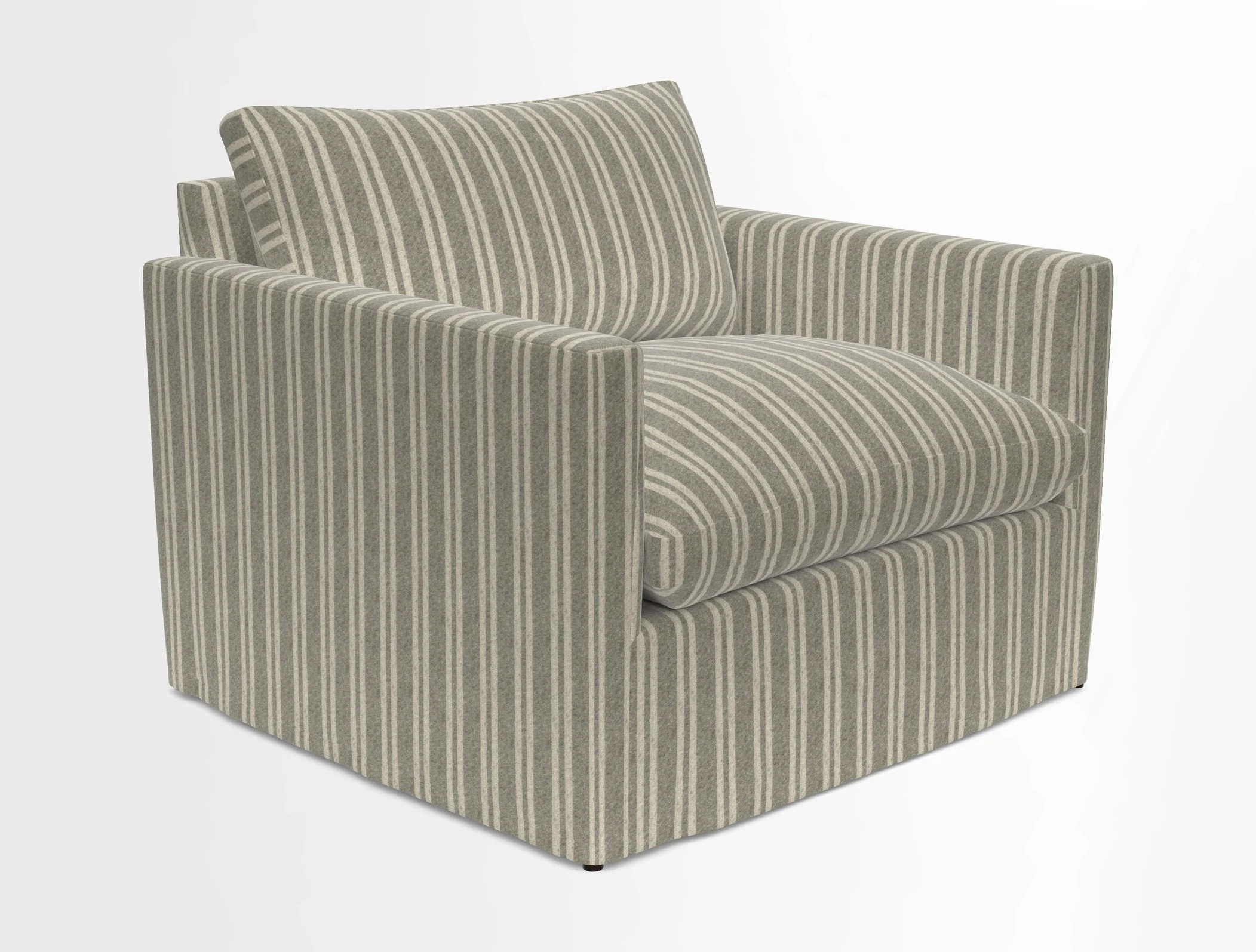 Heyshott Snuggler in Two Tone Plain Biscuit. Loose cover option available