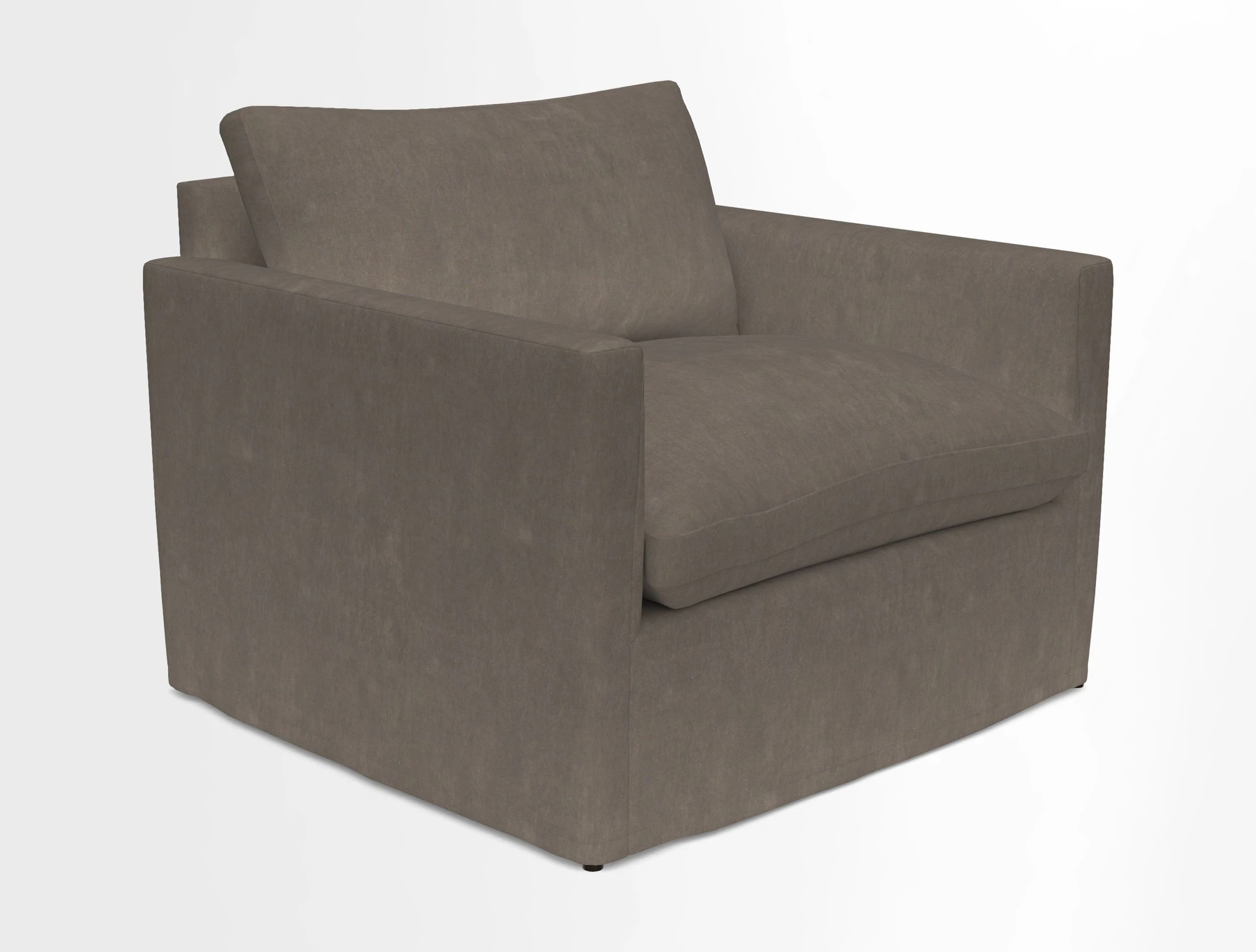 Heyshott Snuggler in Two Tone Plain Biscuit. Loose cover option available