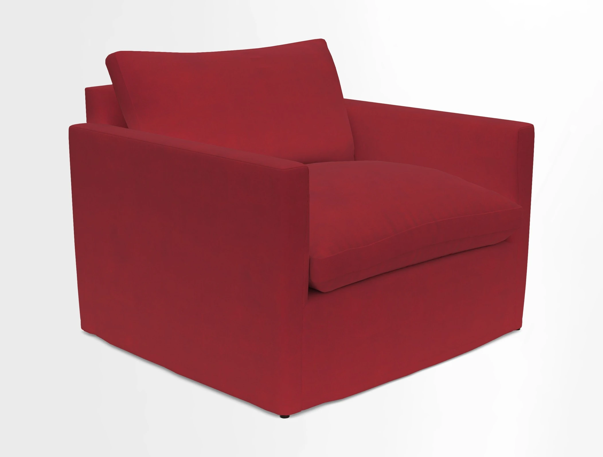 Heyshott Snuggler in Two Tone Plain Biscuit. Loose cover option available
