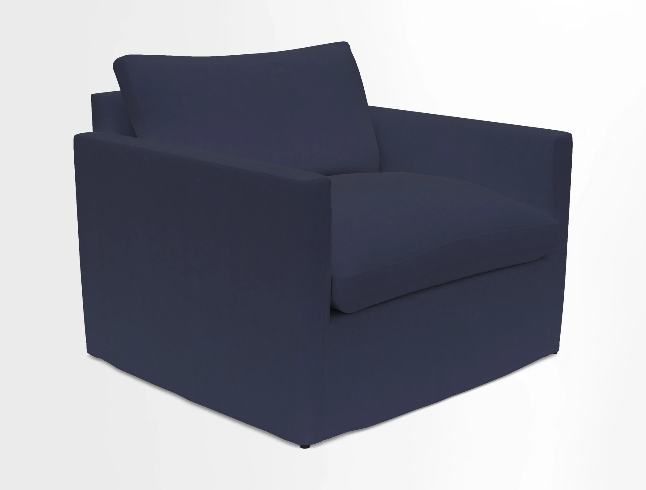 Heyshott Snuggler in Two Tone Plain Biscuit. Loose cover option available