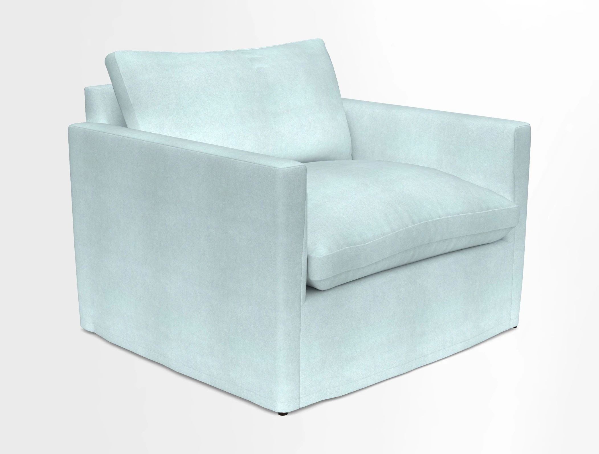 Heyshott Snuggler in Two Tone Plain Biscuit. Loose cover option available