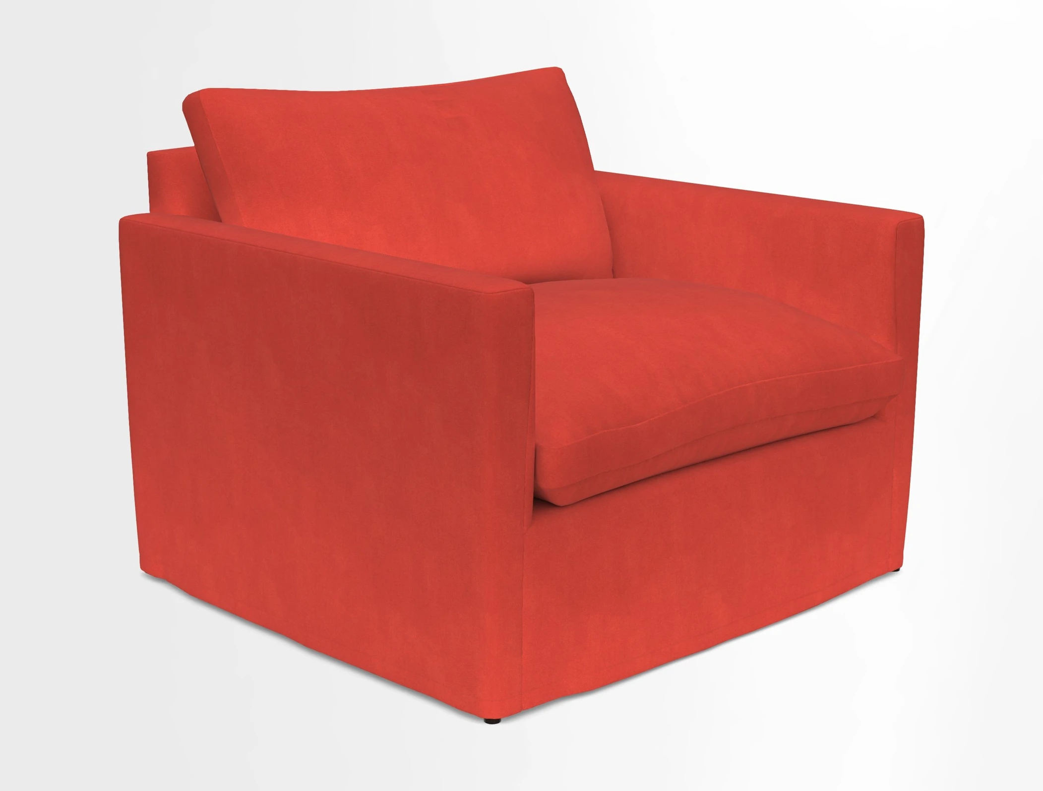 Heyshott Snuggler in Two Tone Plain Biscuit. Loose cover option available