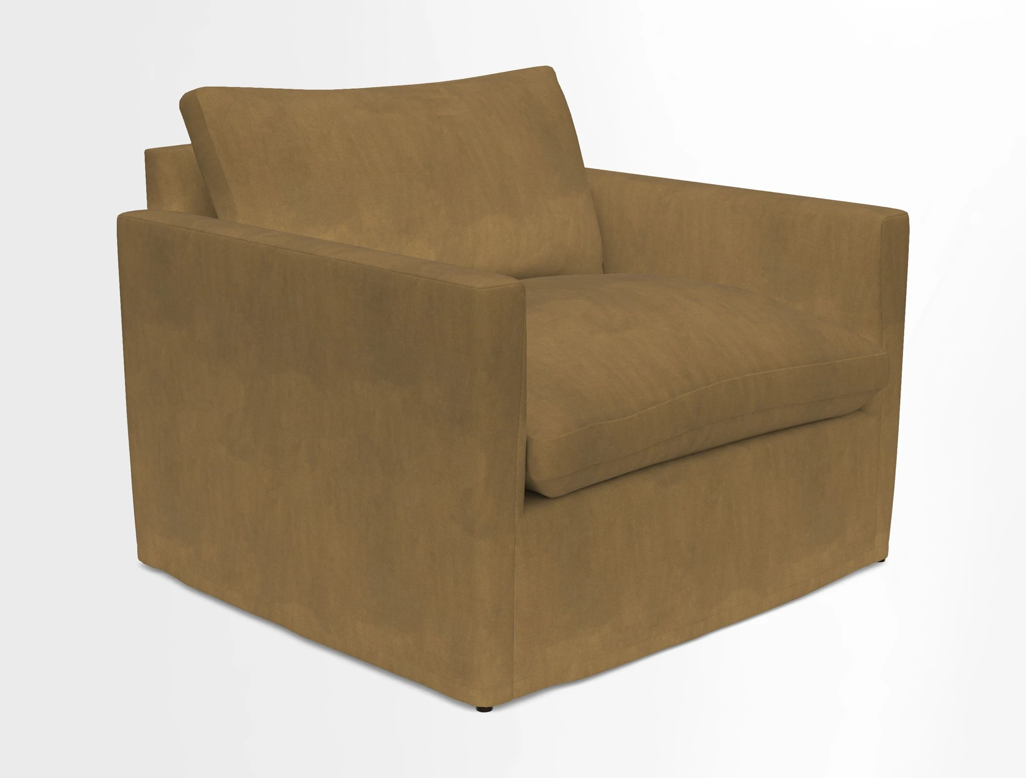 Heyshott Snuggler in Two Tone Plain Biscuit. Loose cover option available