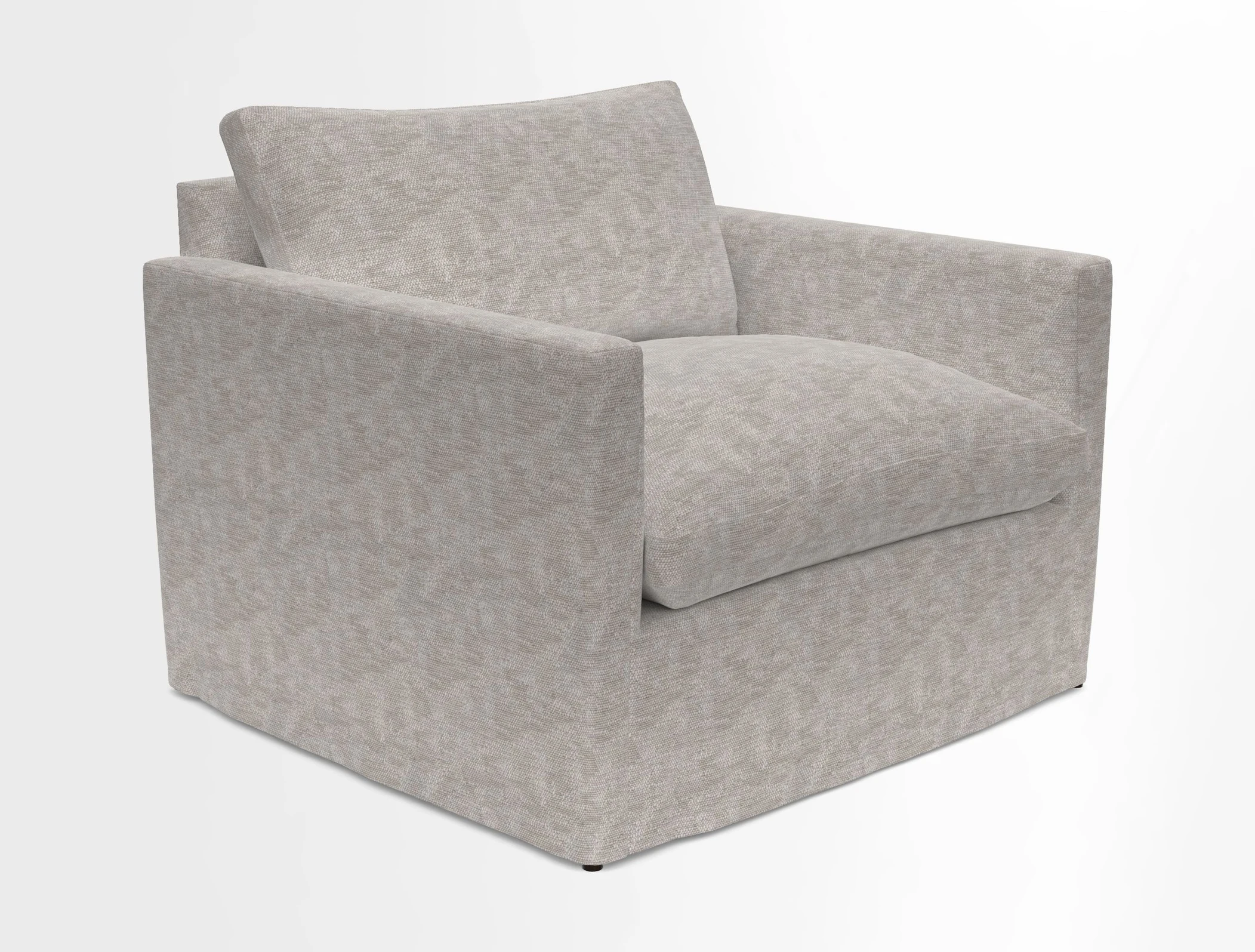 Heyshott Snuggler in Two Tone Plain Biscuit. Loose cover option available