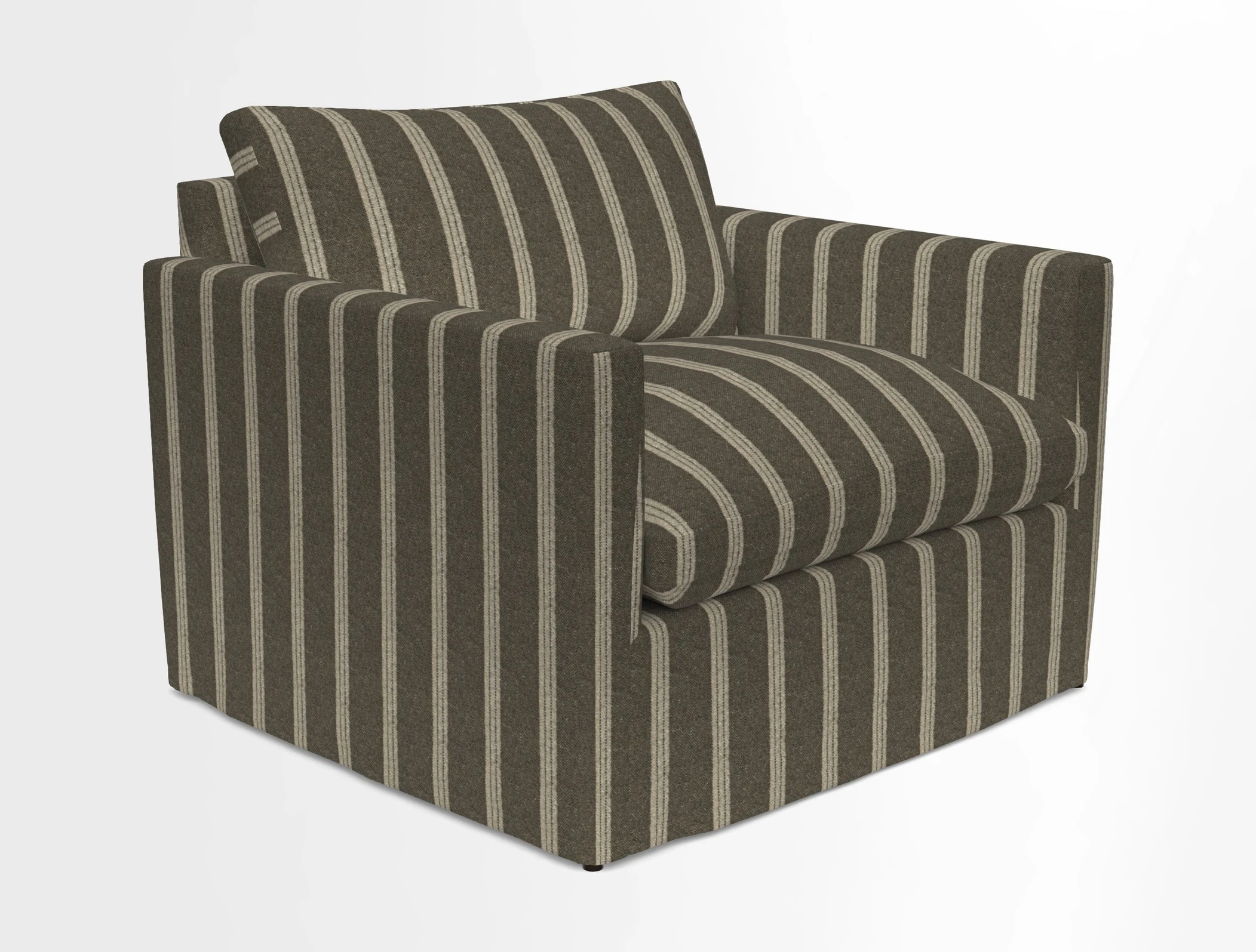 Heyshott Snuggler in Two Tone Plain Biscuit. Loose cover option available