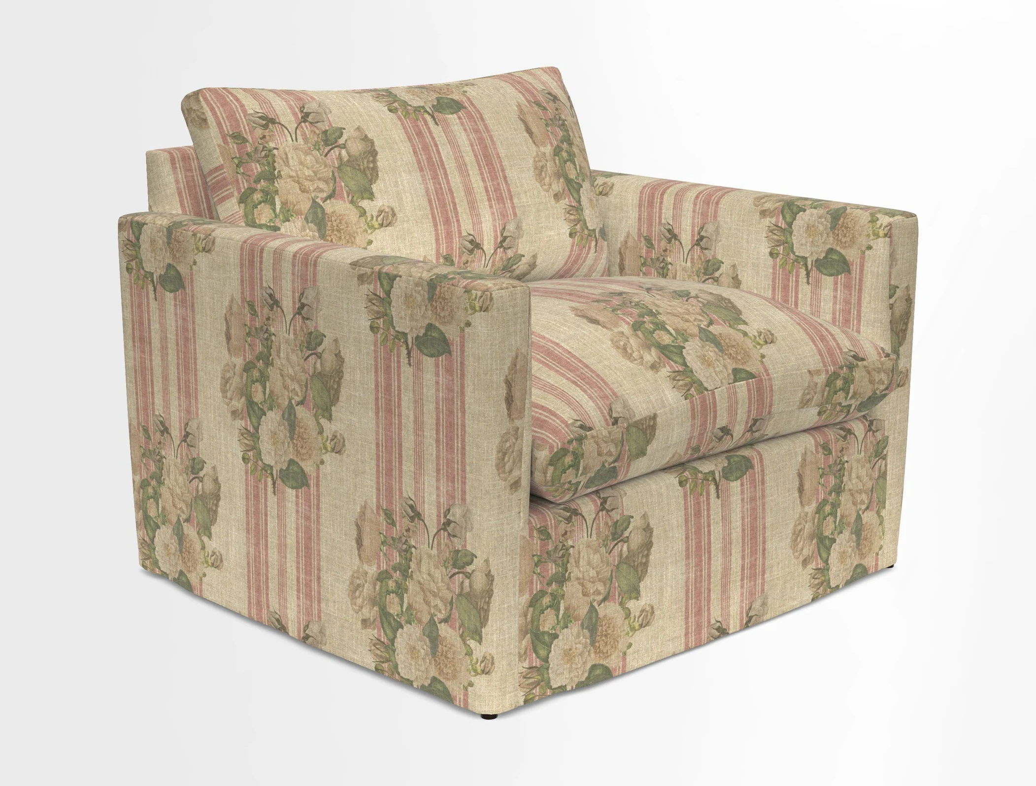 Heyshott Snuggler in Two Tone Plain Biscuit. Loose cover option available