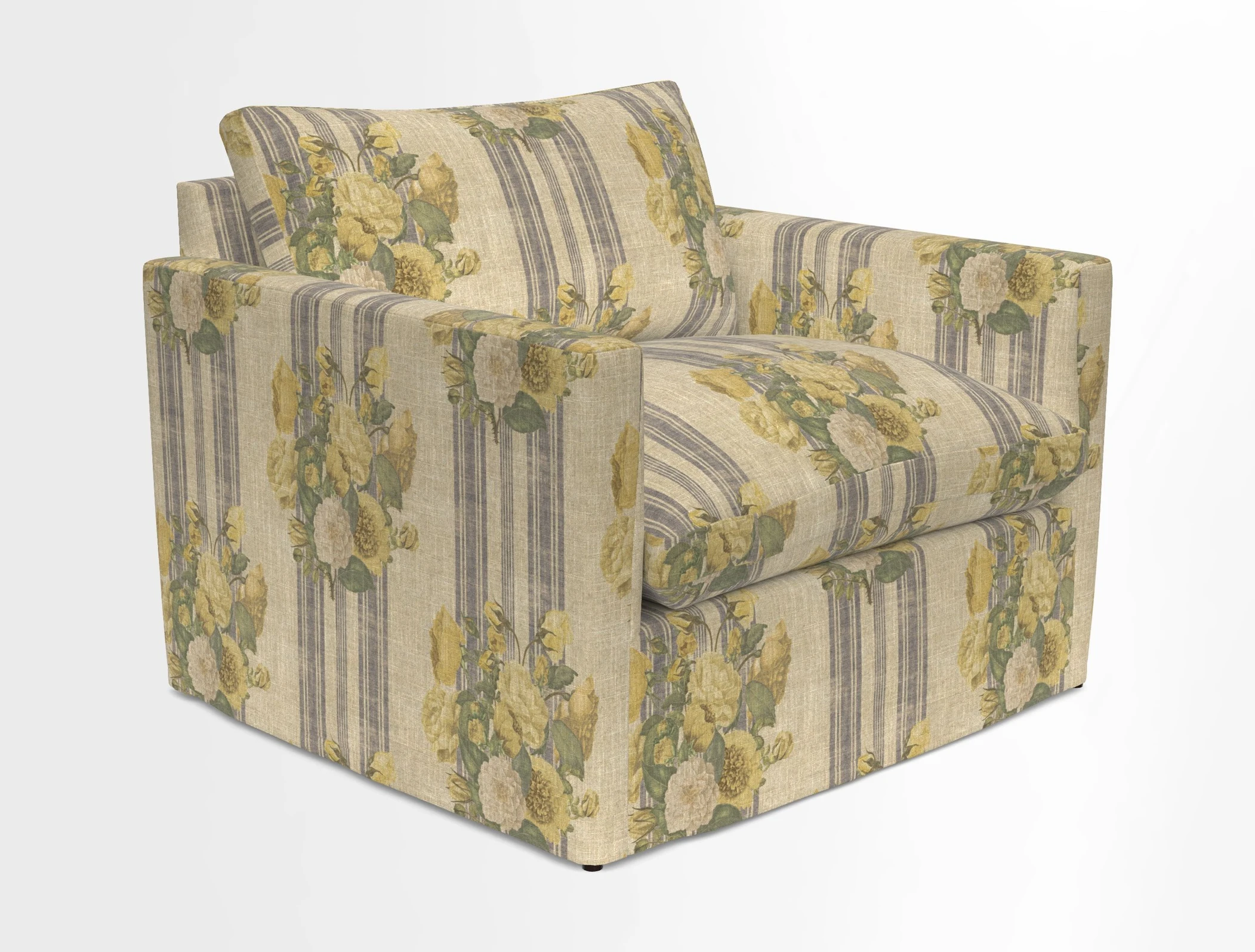 Heyshott Snuggler in Two Tone Plain Biscuit. Loose cover option available