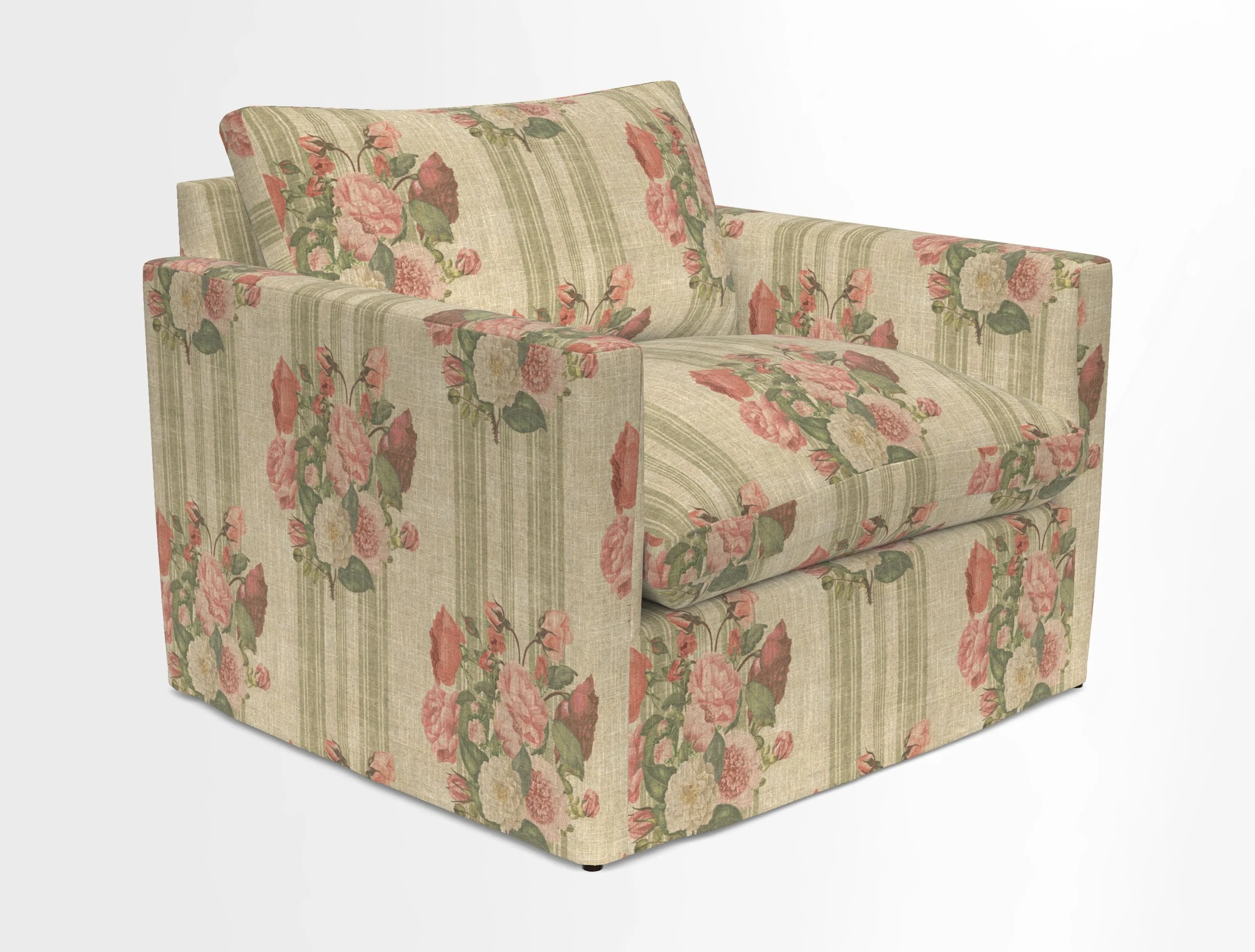 Heyshott Snuggler in Two Tone Plain Biscuit. Loose cover option available