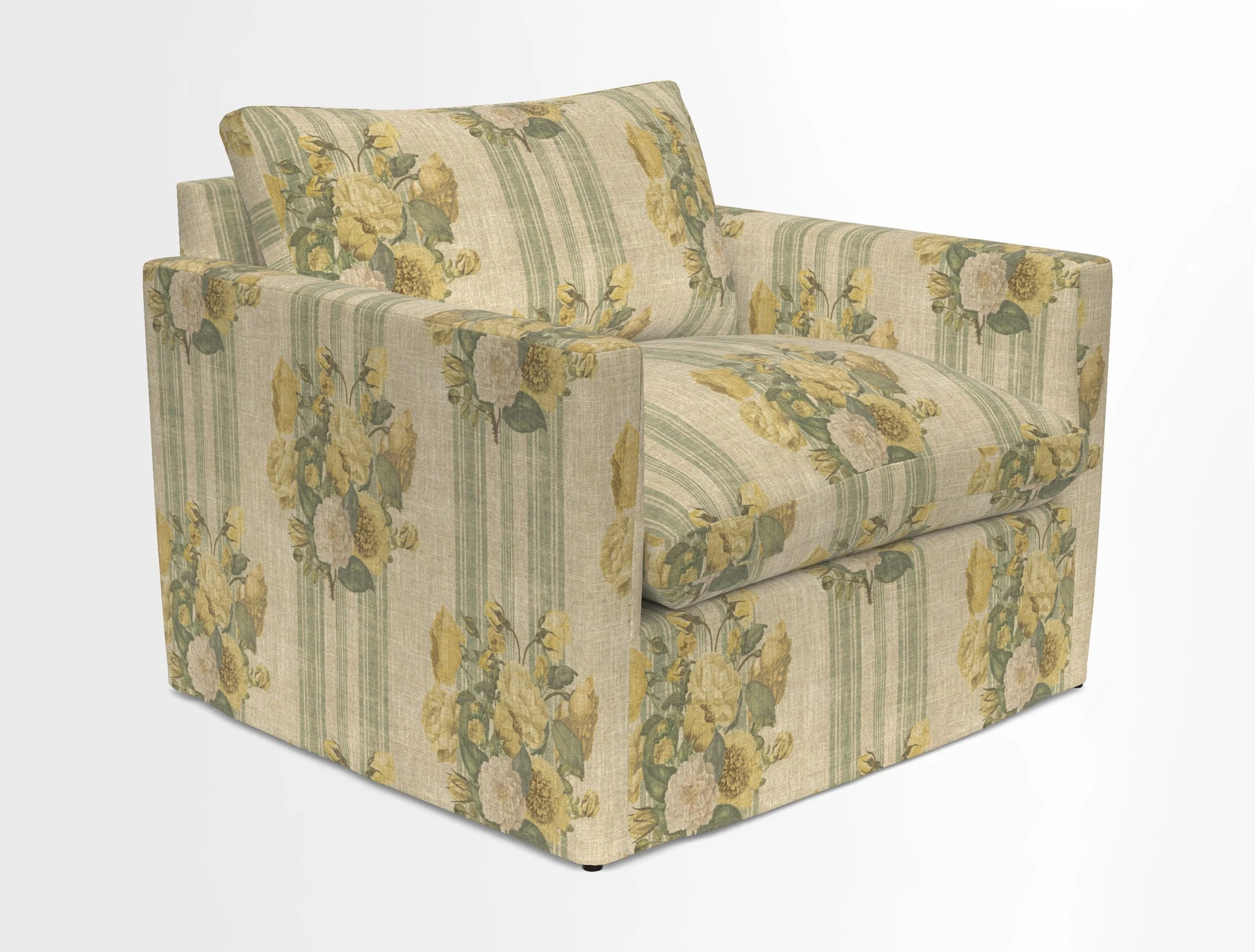 Heyshott Snuggler in Two Tone Plain Biscuit. Loose cover option available