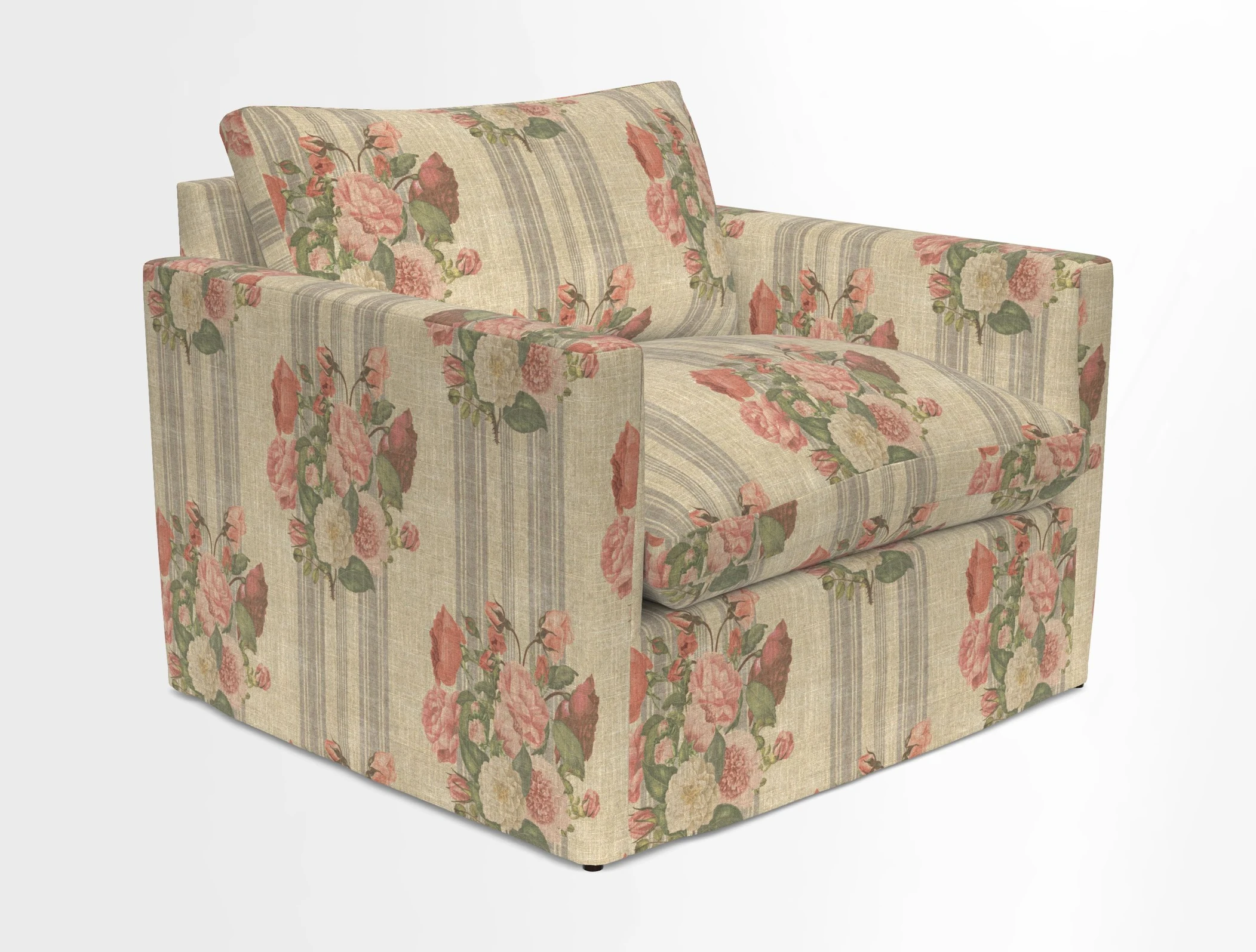 Heyshott Snuggler in Two Tone Plain Biscuit. Loose cover option available