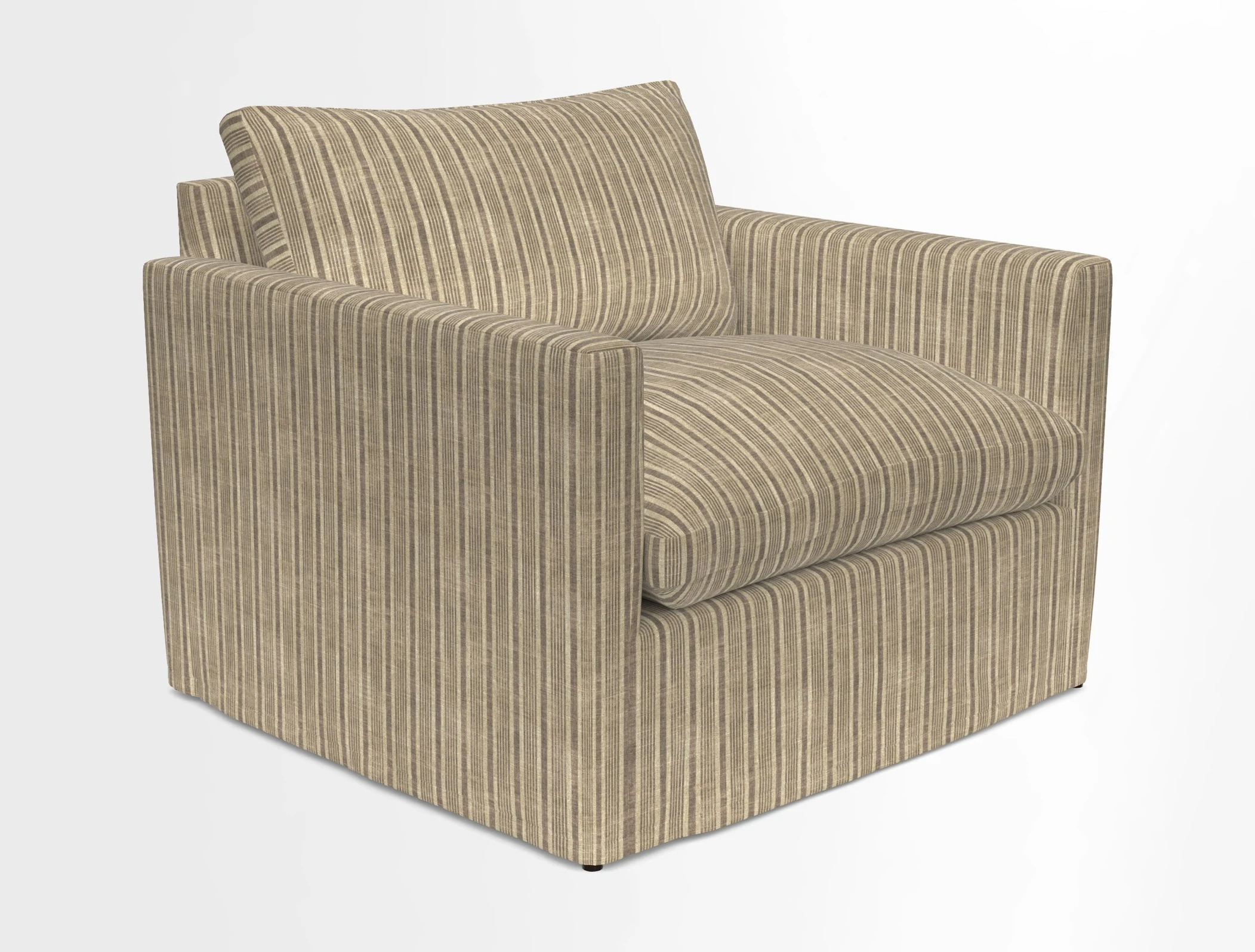 Heyshott Snuggler in Two Tone Plain Biscuit. Loose cover option available