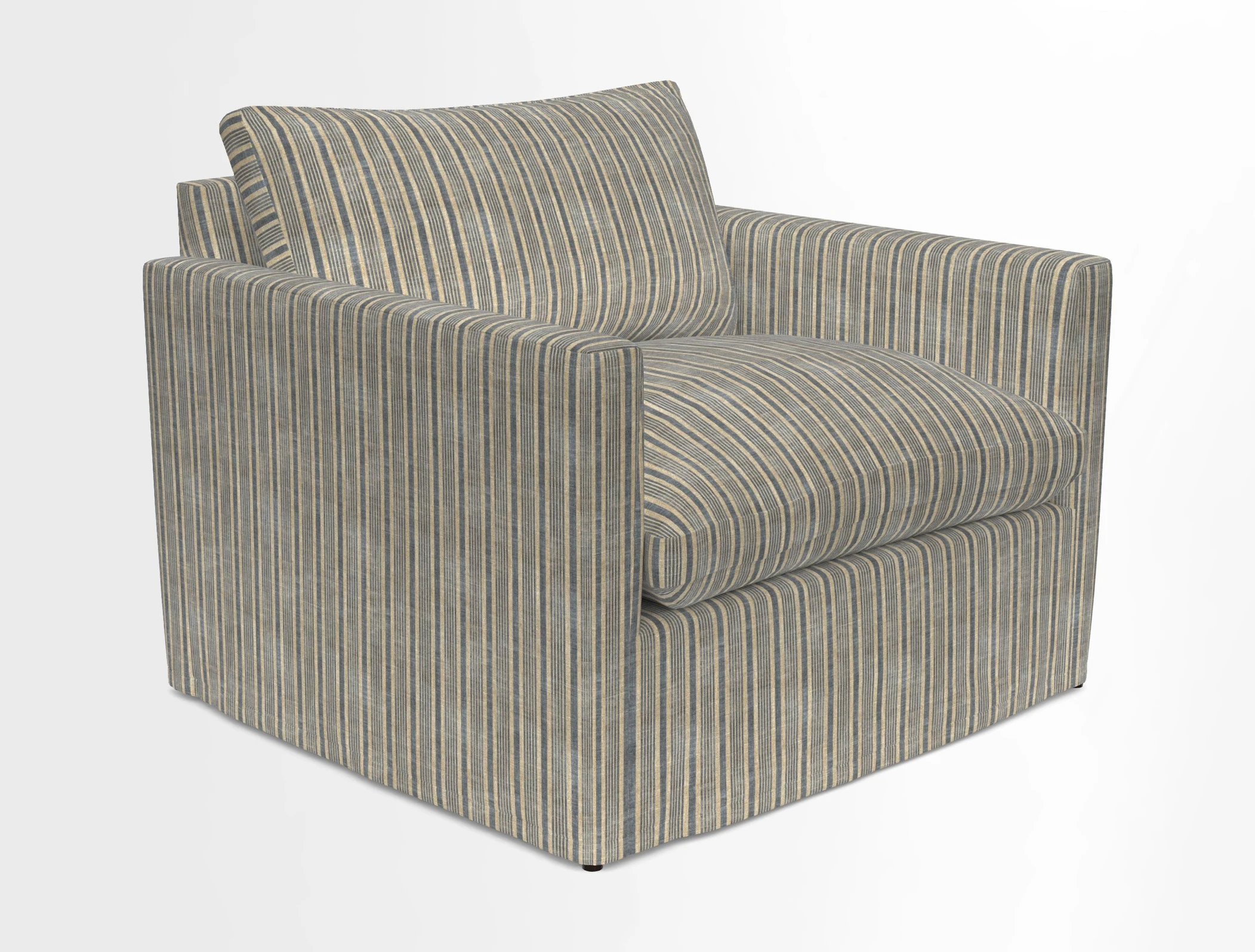 Heyshott Snuggler in Two Tone Plain Biscuit. Loose cover option available
