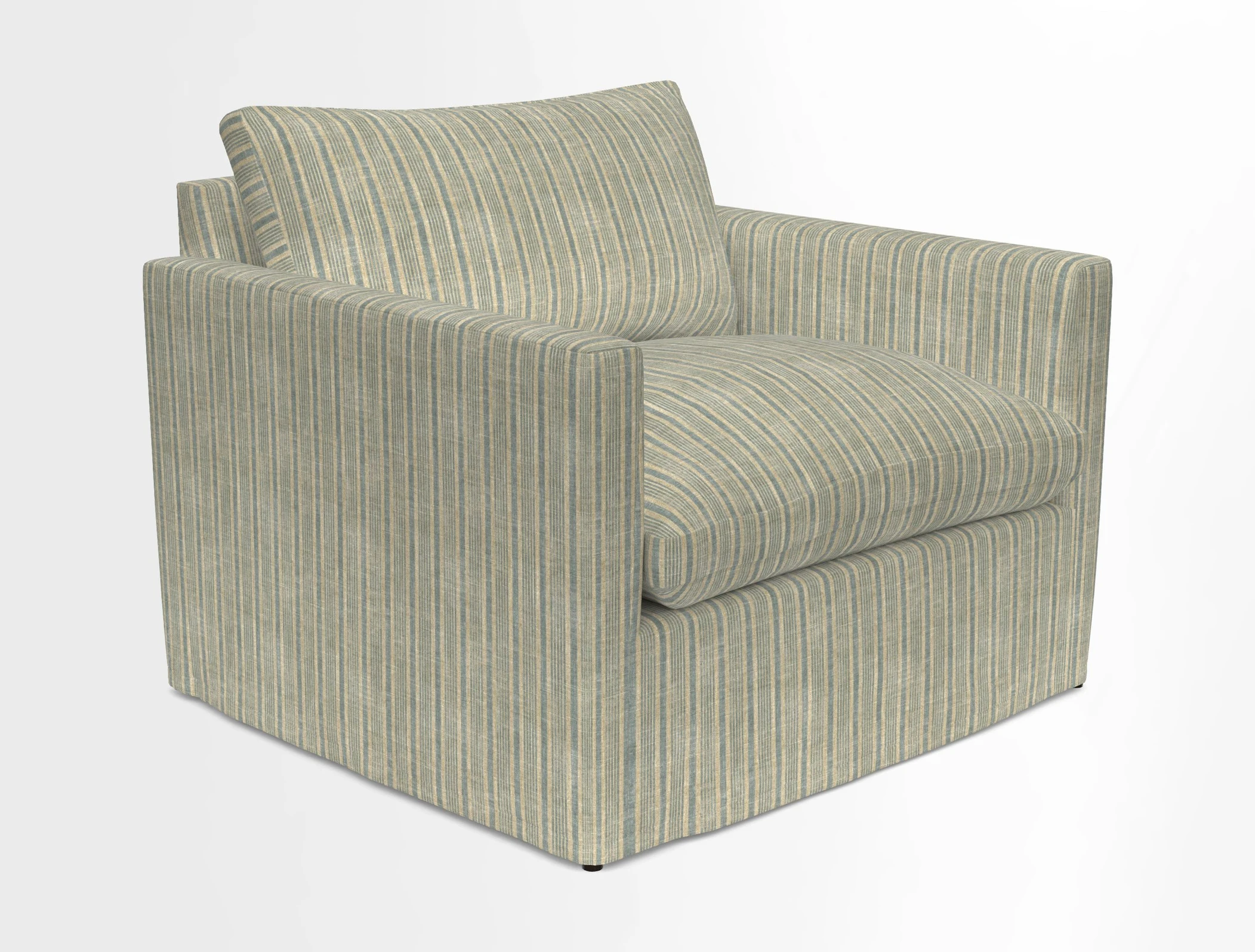 Heyshott Snuggler in Two Tone Plain Biscuit. Loose cover option available
