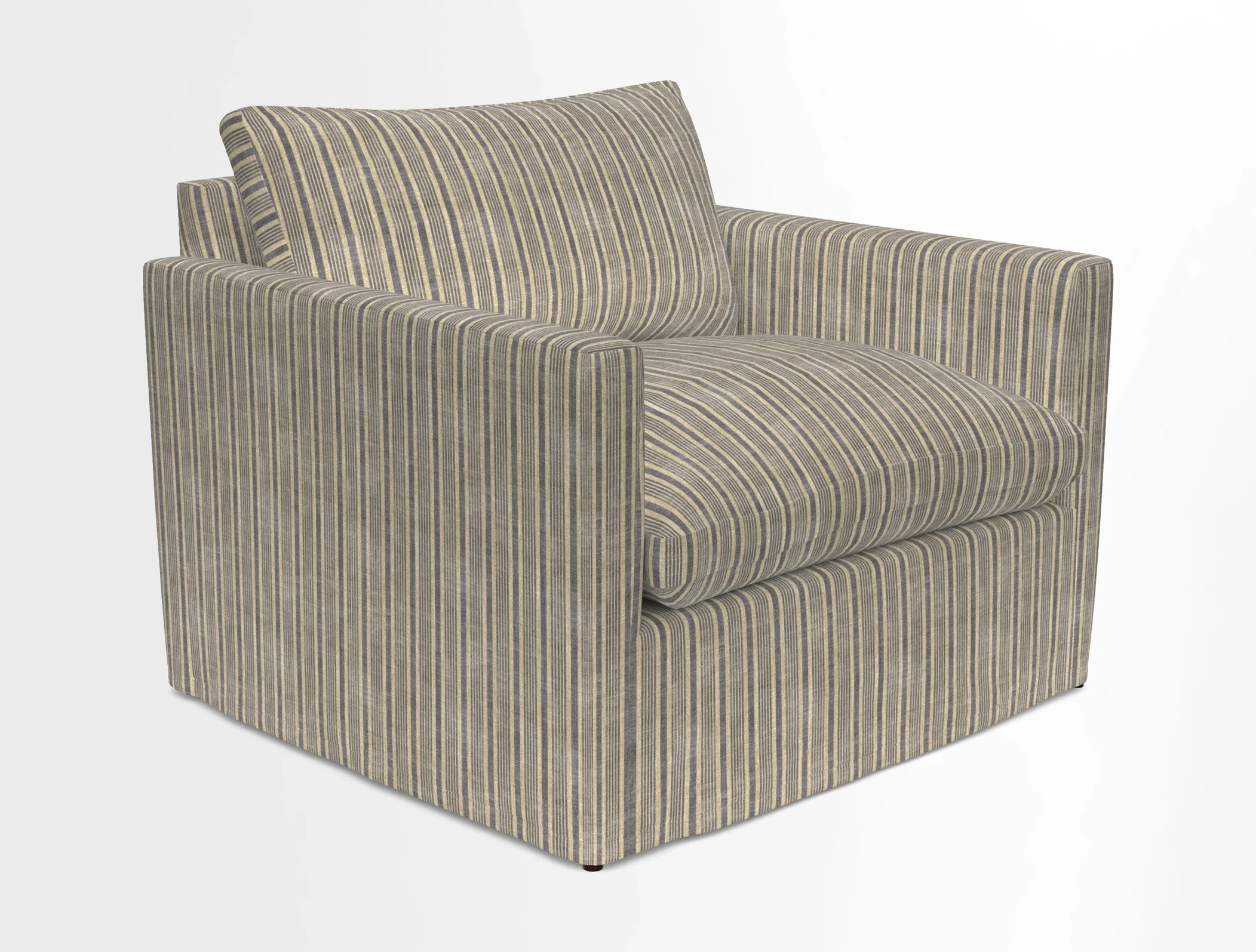 Heyshott Snuggler in Two Tone Plain Biscuit. Loose cover option available