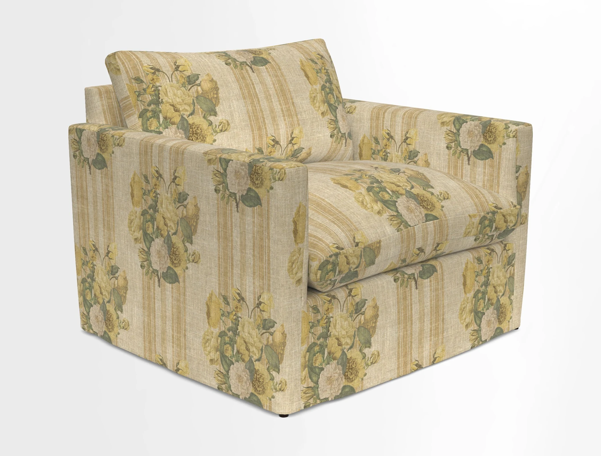 Heyshott Snuggler in Two Tone Plain Biscuit. Loose cover option available