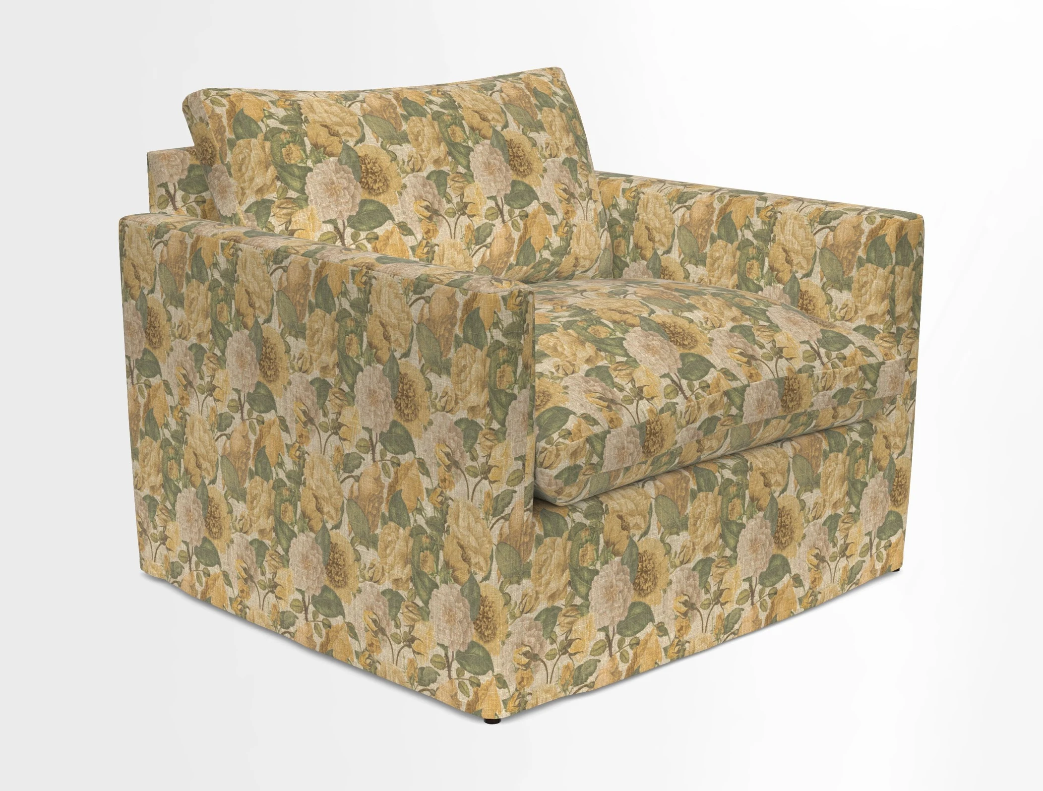 Heyshott Snuggler in Two Tone Plain Biscuit. Loose cover option available