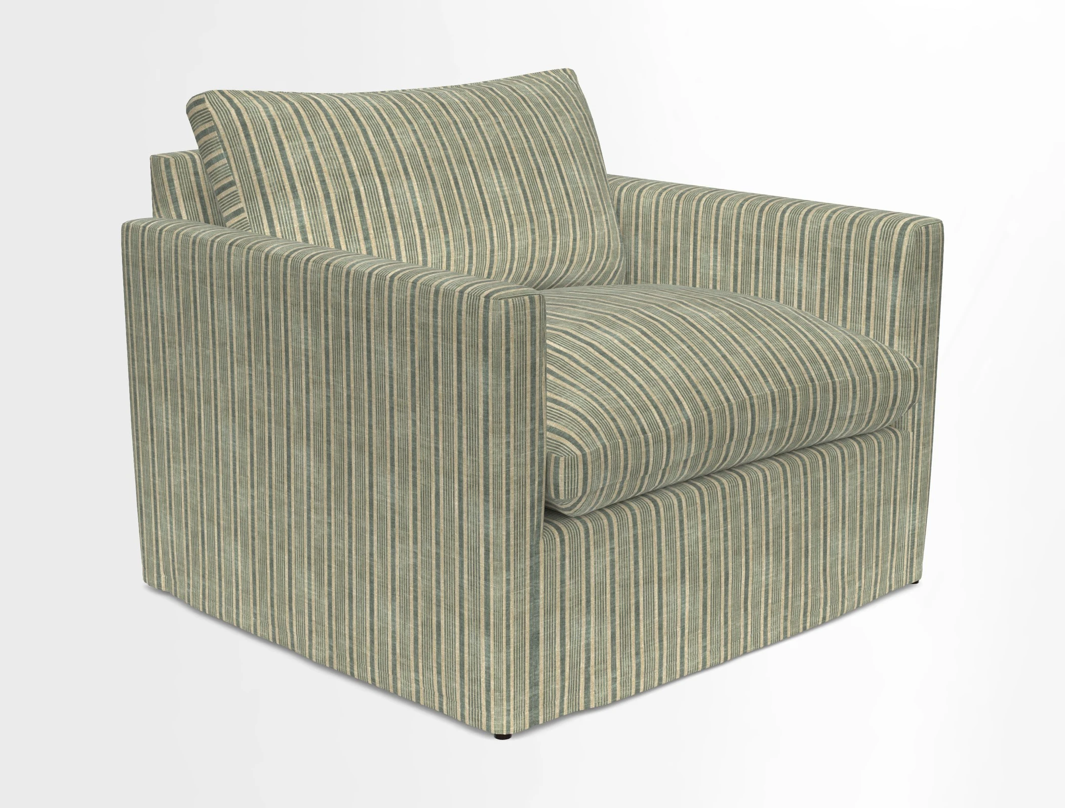 Heyshott Snuggler in Two Tone Plain Biscuit. Loose cover option available