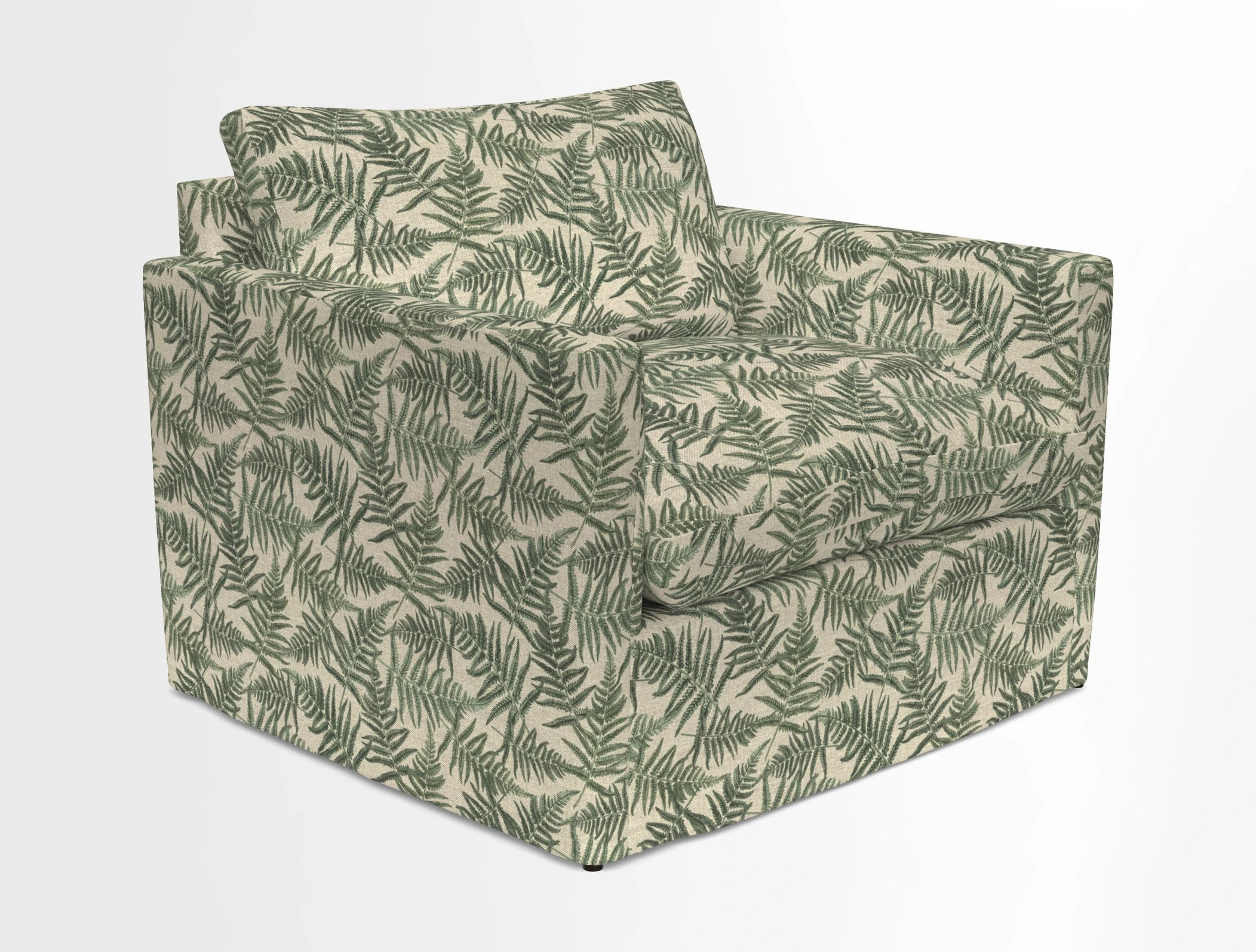 Heyshott Snuggler in Two Tone Plain Biscuit. Loose cover option available