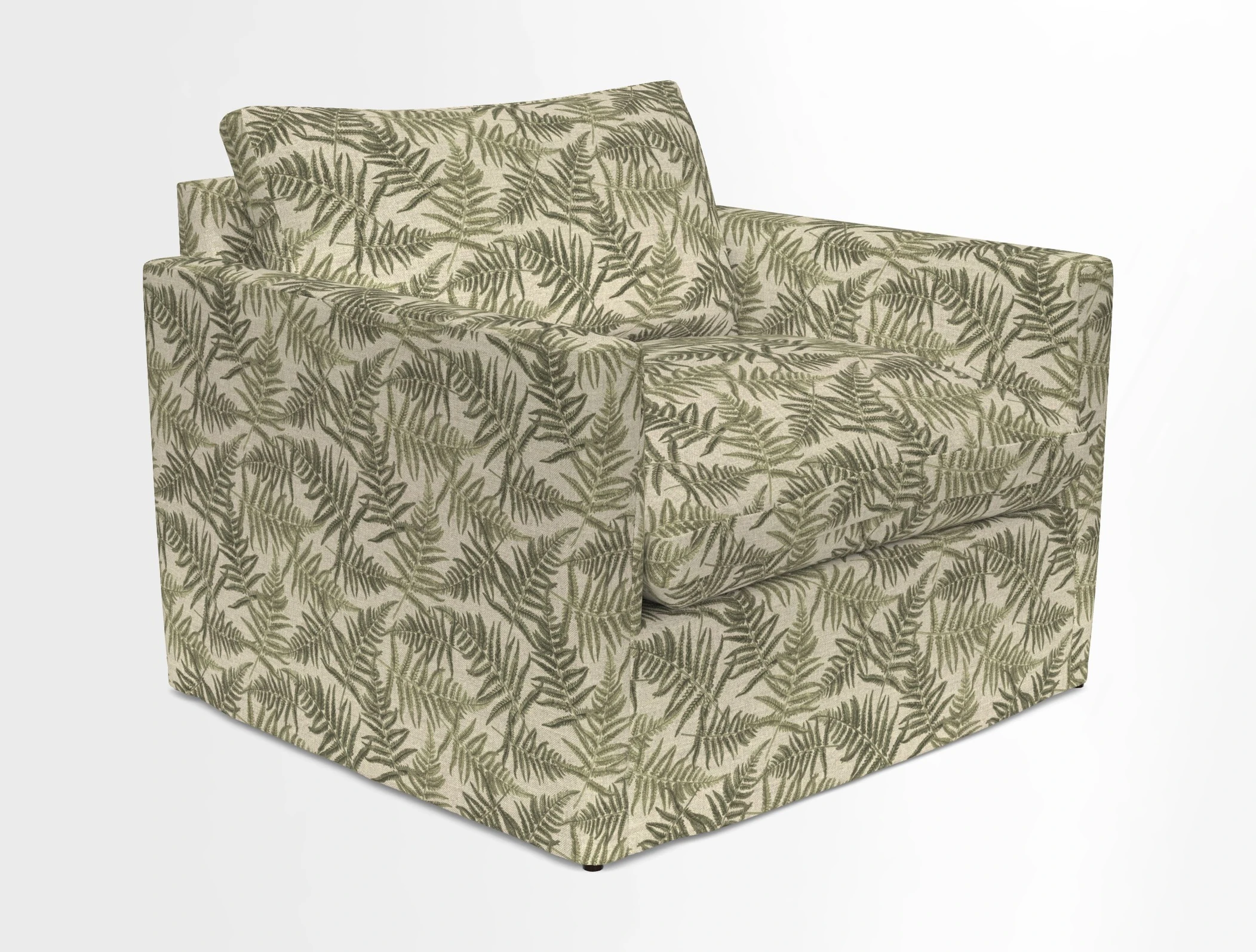 Heyshott Snuggler in Two Tone Plain Biscuit. Loose cover option available