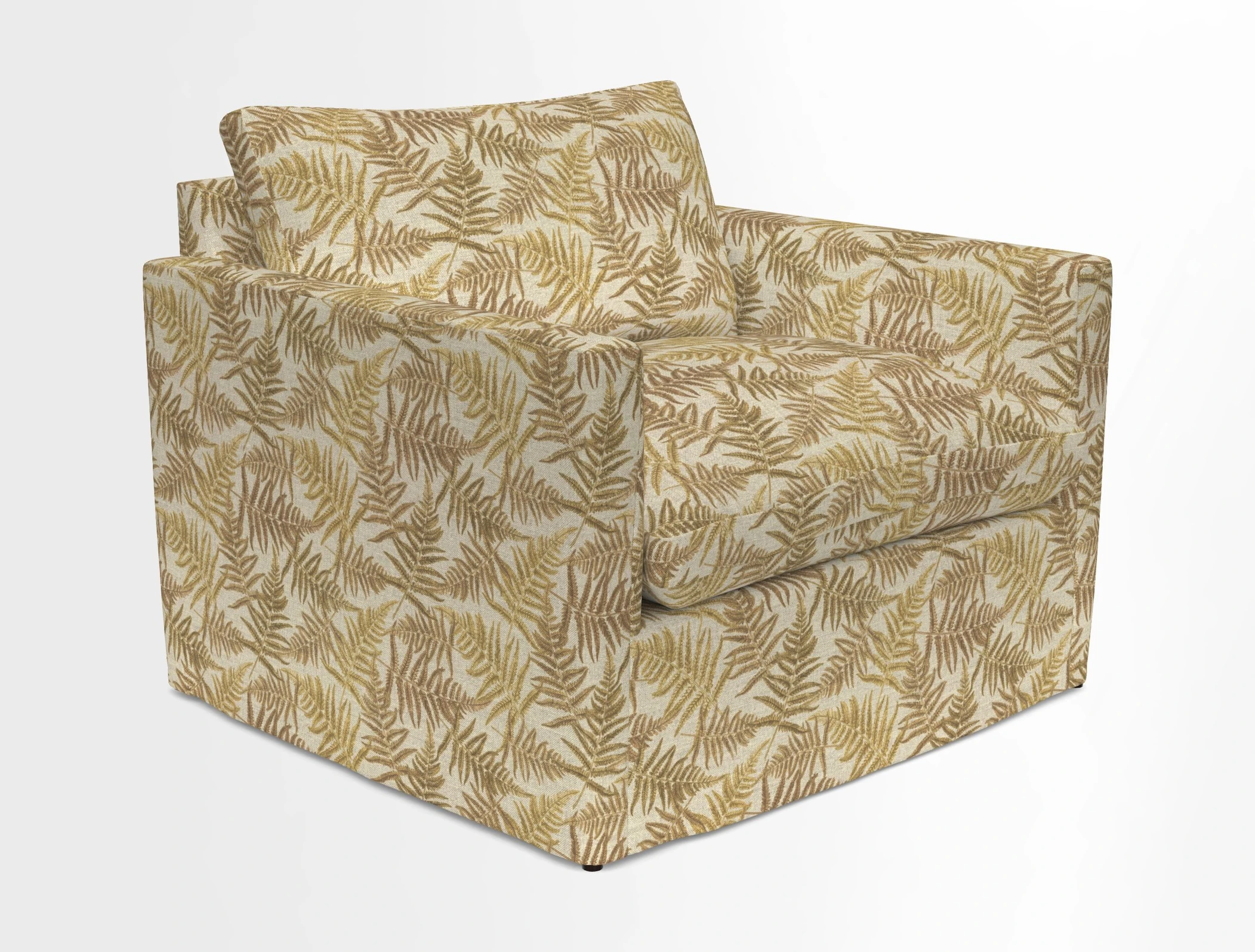 Heyshott Snuggler in Two Tone Plain Biscuit. Loose cover option available