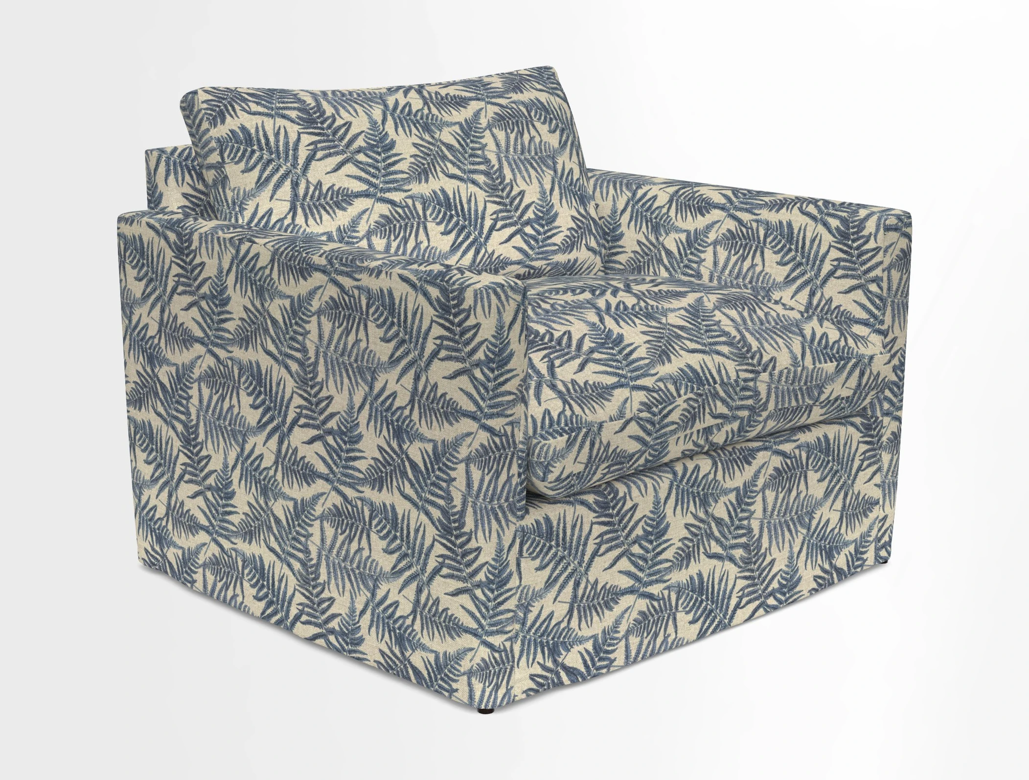 Heyshott Snuggler in Two Tone Plain Biscuit. Loose cover option available