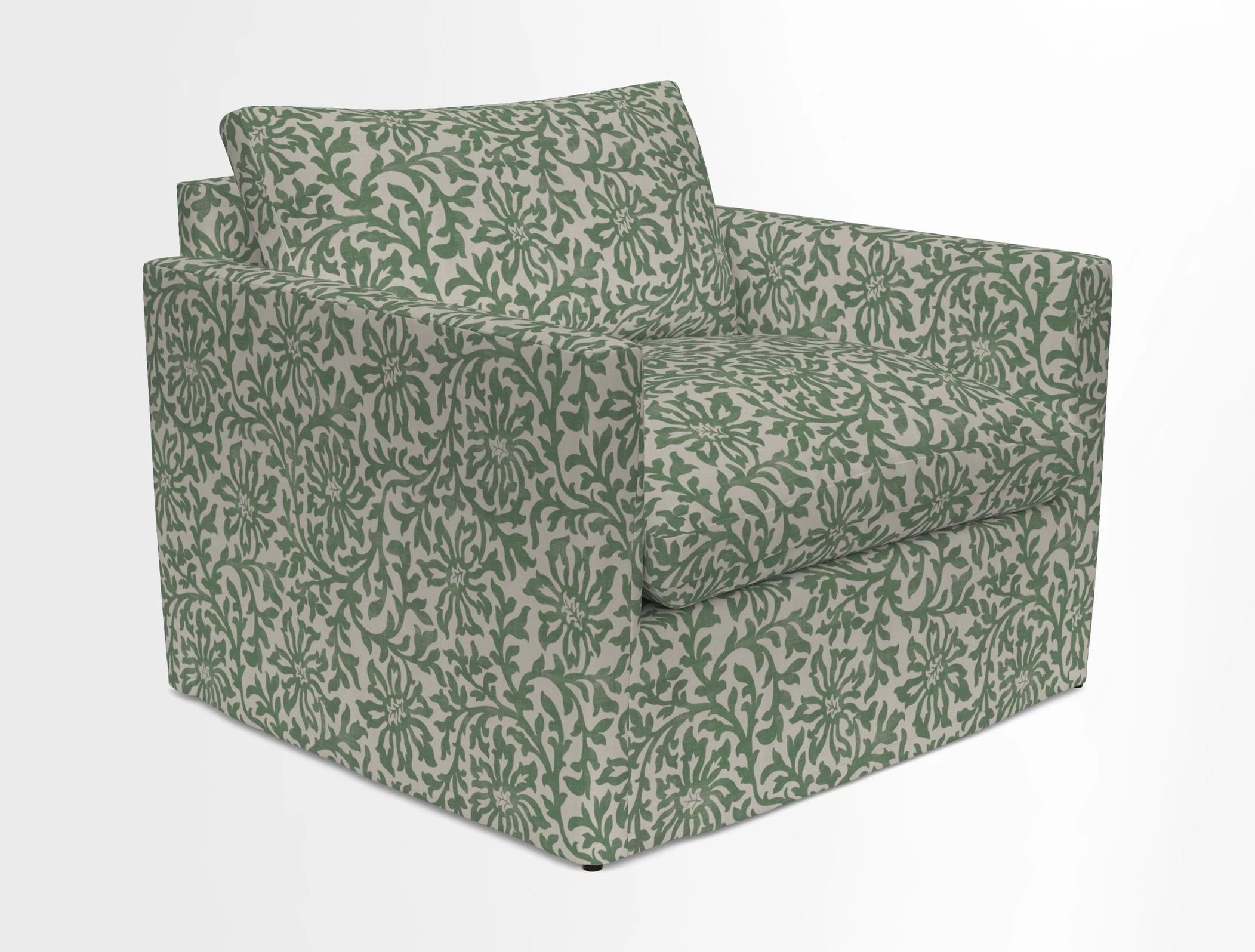 Heyshott Snuggler in Two Tone Plain Biscuit. Loose cover option available