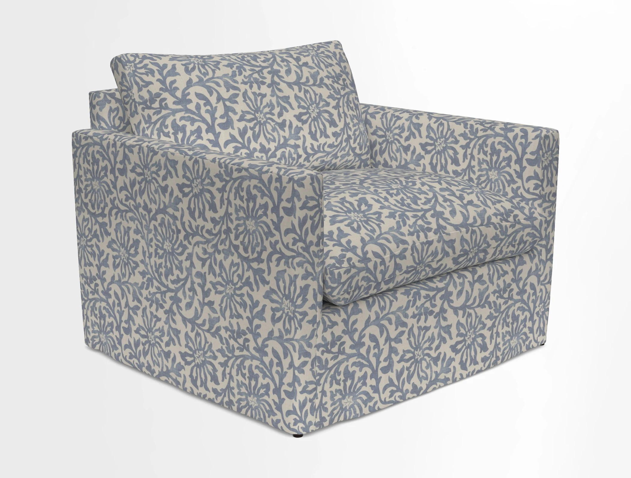Heyshott Snuggler in Two Tone Plain Biscuit. Loose cover option available