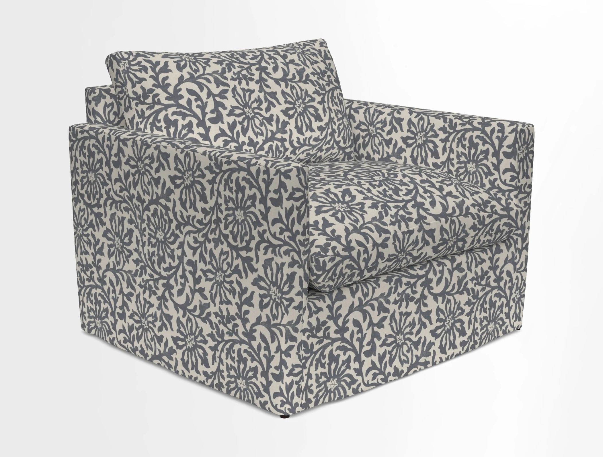 Heyshott Snuggler in Two Tone Plain Biscuit. Loose cover option available