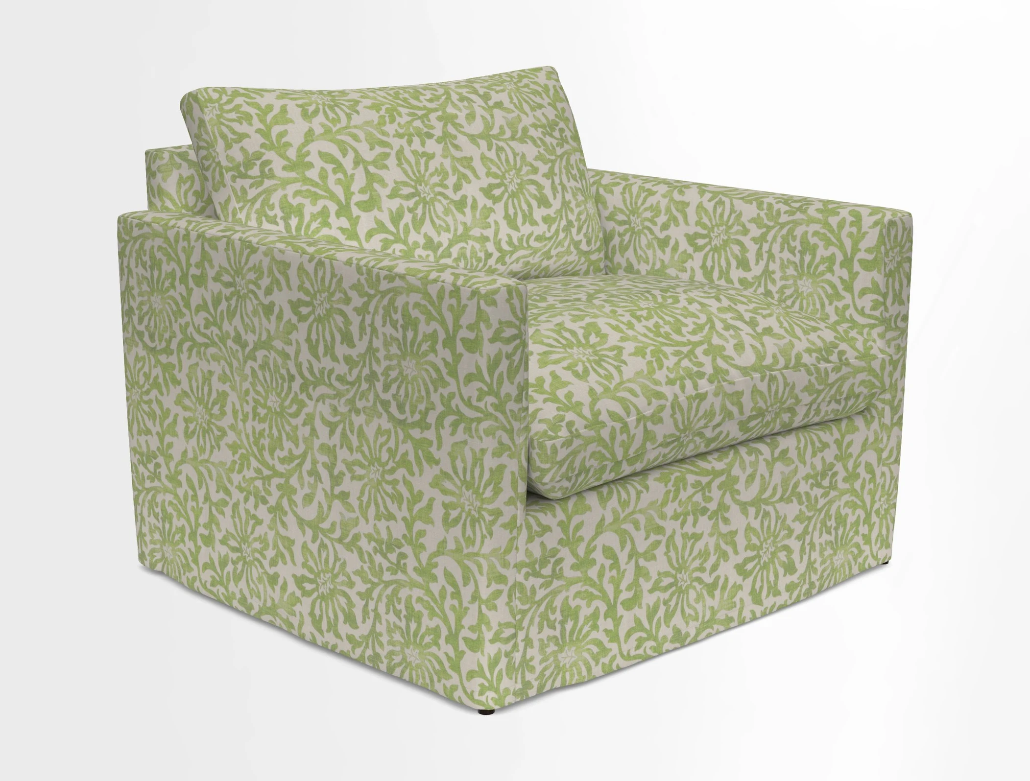 Heyshott Snuggler in Two Tone Plain Biscuit. Loose cover option available