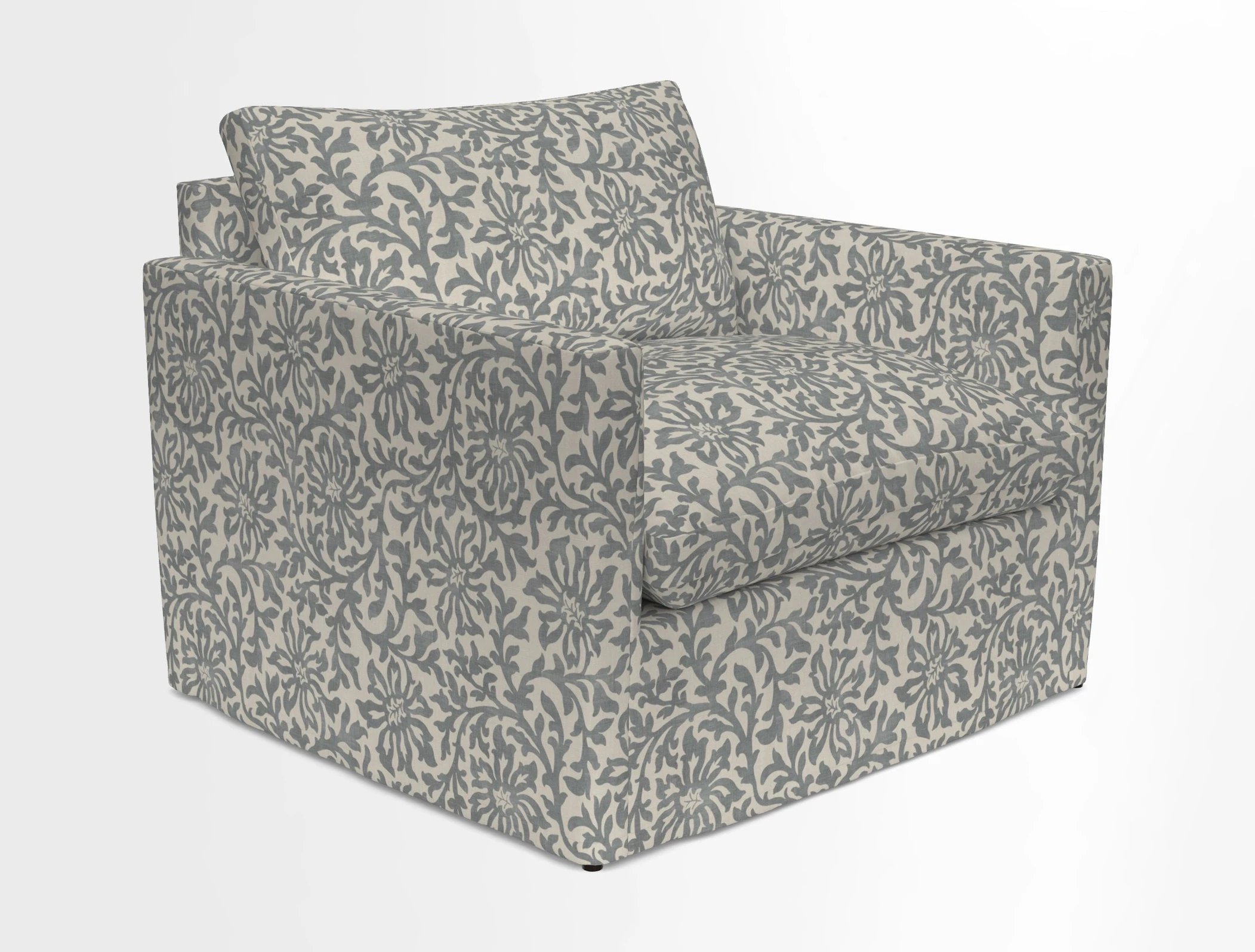 Heyshott Snuggler in Two Tone Plain Biscuit. Loose cover option available
